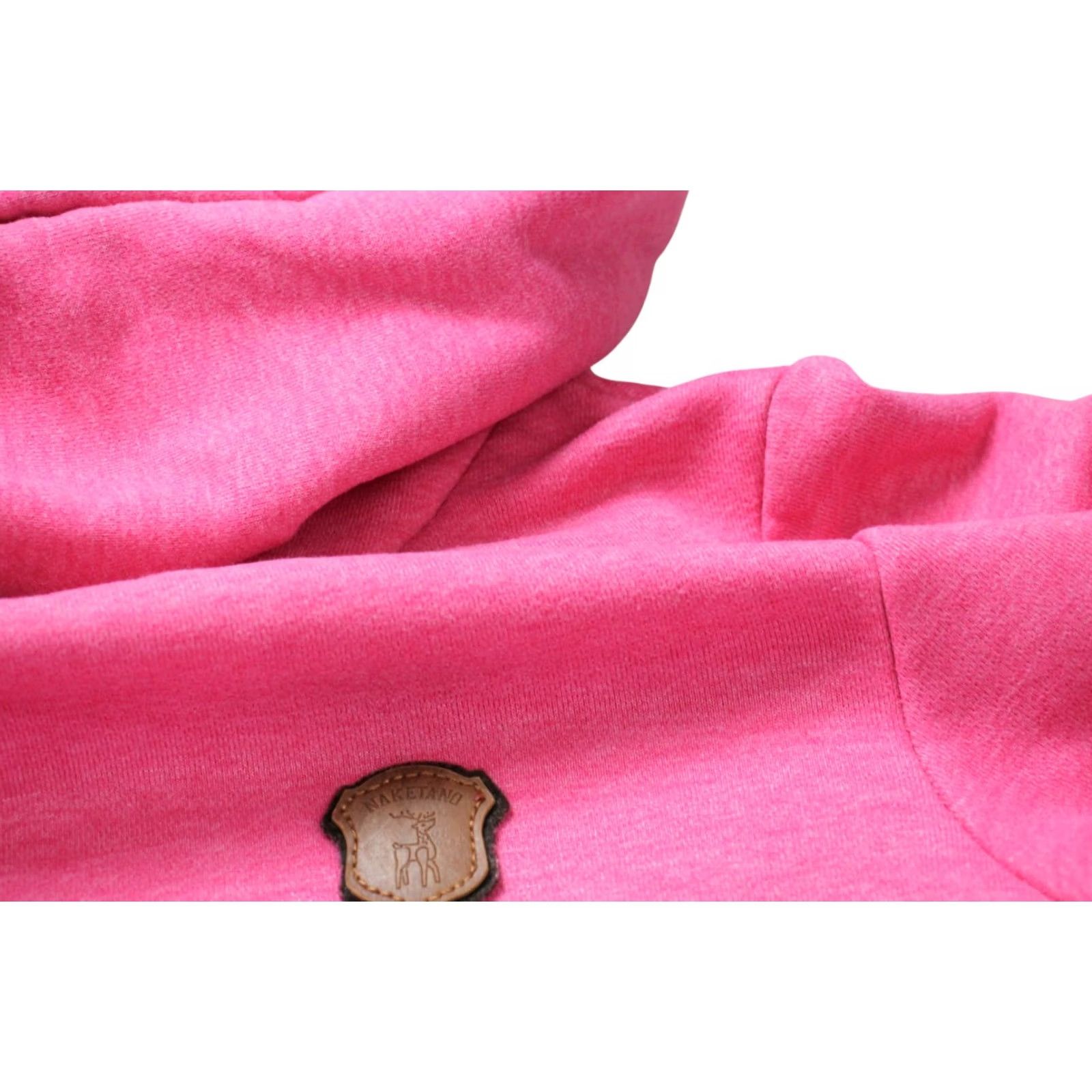 Vintage Naketano Hoodie Women's MEDIUM Cowl Neck Melange Pullover Drawstring Pink Size M / US 6-8 / IT 42-44 - 6 Thumbnail