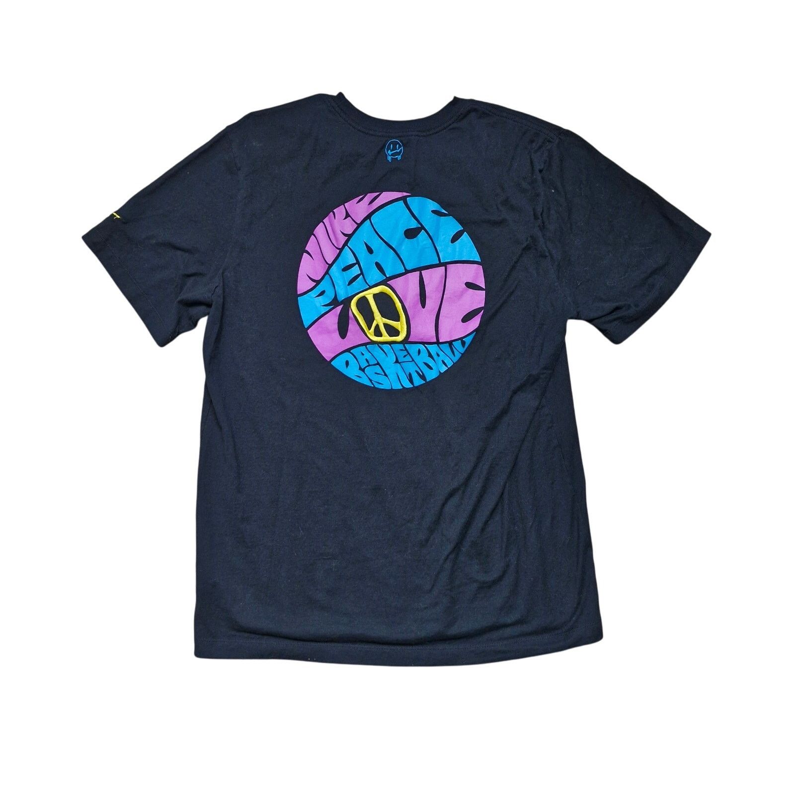 Nike Nike Men's Retro 1970s Peace Love Basketball T-Shirt Size XL Size US XL / EU 56 / 4 - 7 Thumbnail