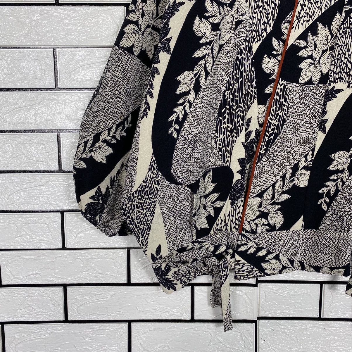 Japanese Brand 📌Vintage Bomber Jacket Over Print Leaf Unbrand Issey Miyake Size US M / EU 48-50 / 2 - 5 Thumbnail