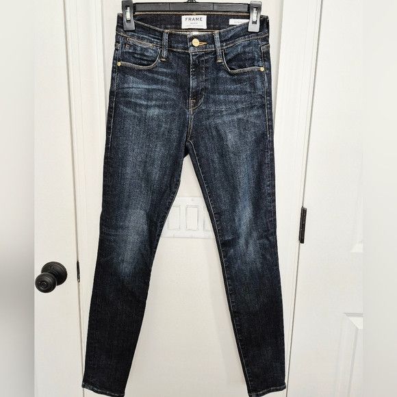 Frame Le High Harvard Skinny Jeans Denim Distressed School Size 26" / US 2 / IT 38 - 11 Thumbnail