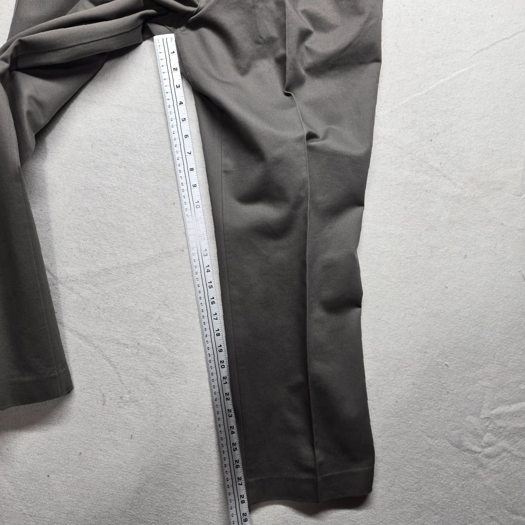 Savane Savane Pants Khakis Men 38 Regular Flat Front Cotton Gray Waist 38 Inseam 30 Vintage No? Size US 38 / EU 54 - 7 Thumbnail
