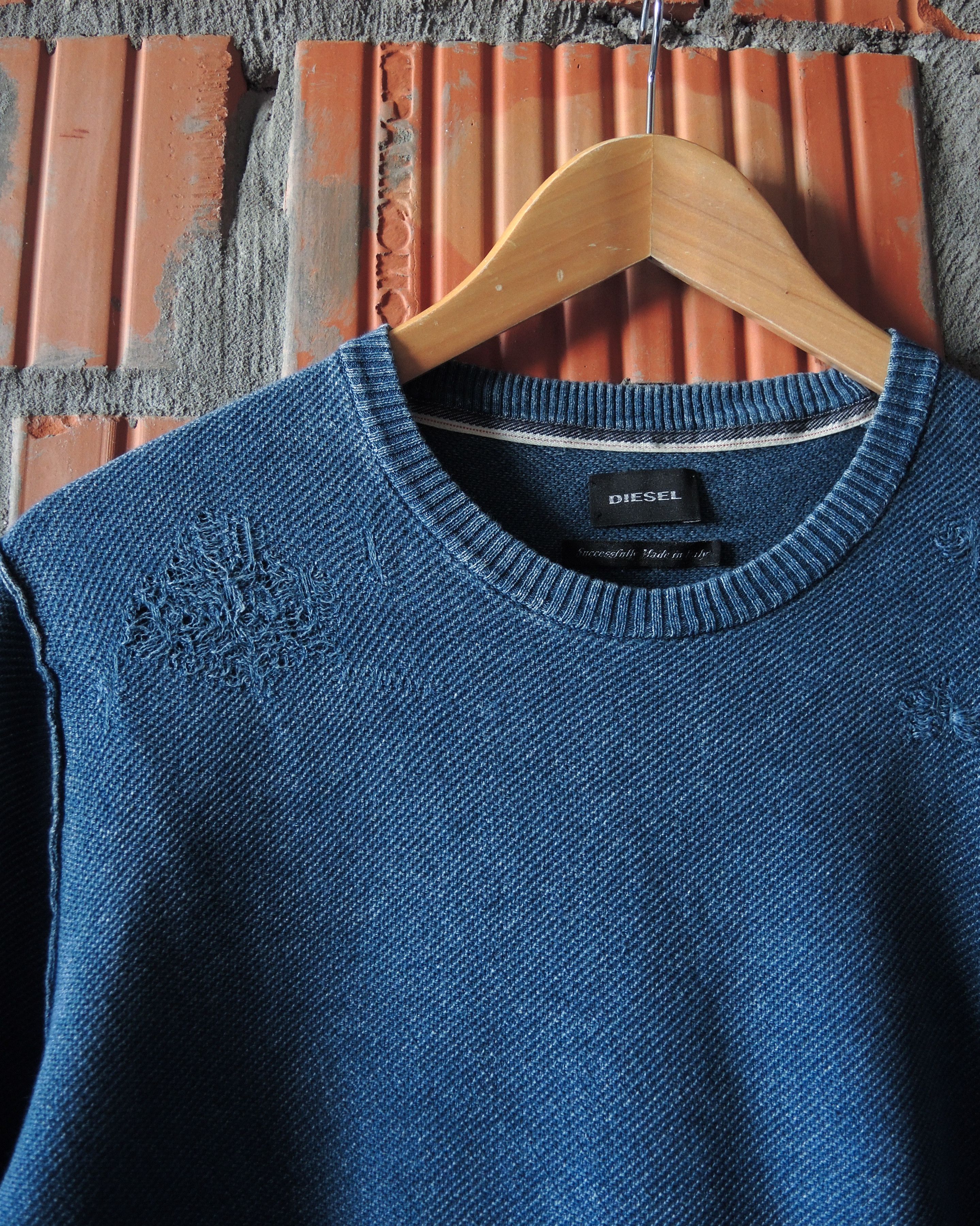 Diesel Diesel destroyed denim long sleeve Size US L / EU 52-54 / 3 - 1 Thumbnail