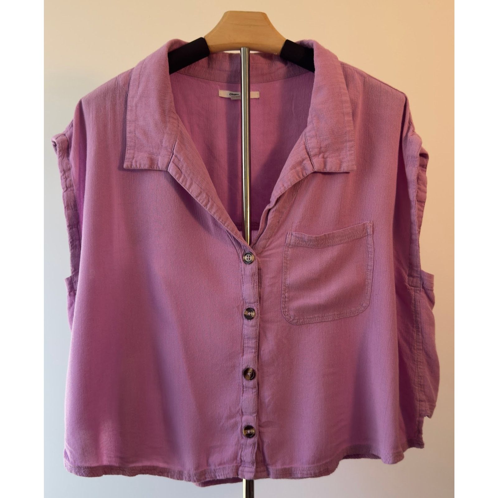 Other O'NEILL Pascale Short Sleeve Woven Top - Purple - Medium Size M / US 6-8 / IT 42-44 - 3 Thumbnail