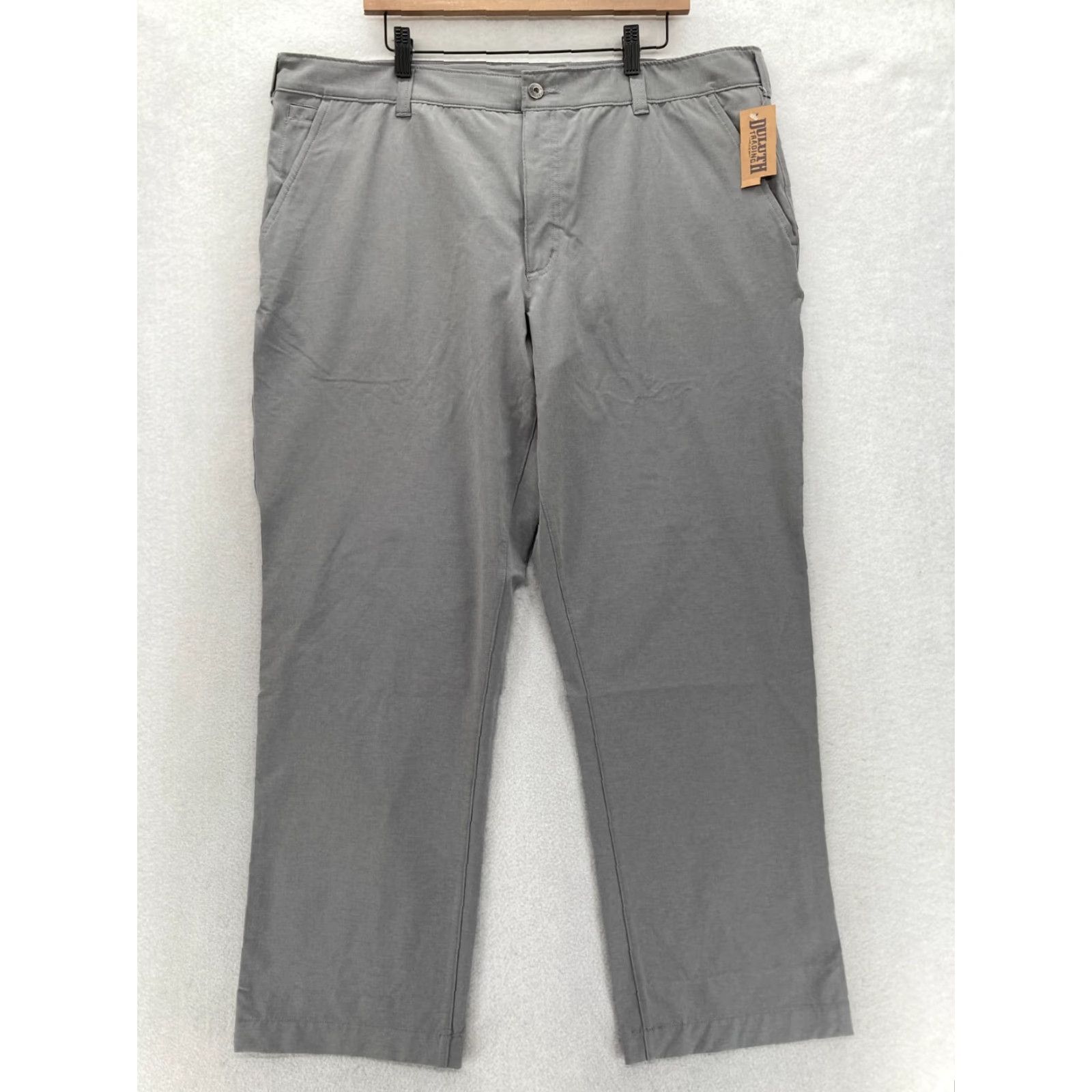 Vintage Duluth Overachino Pants Mens 40x30 Standard Fit Gray Stretch Cargo Hiking Camp Size US 40 / EU 56 - 2 Thumbnail