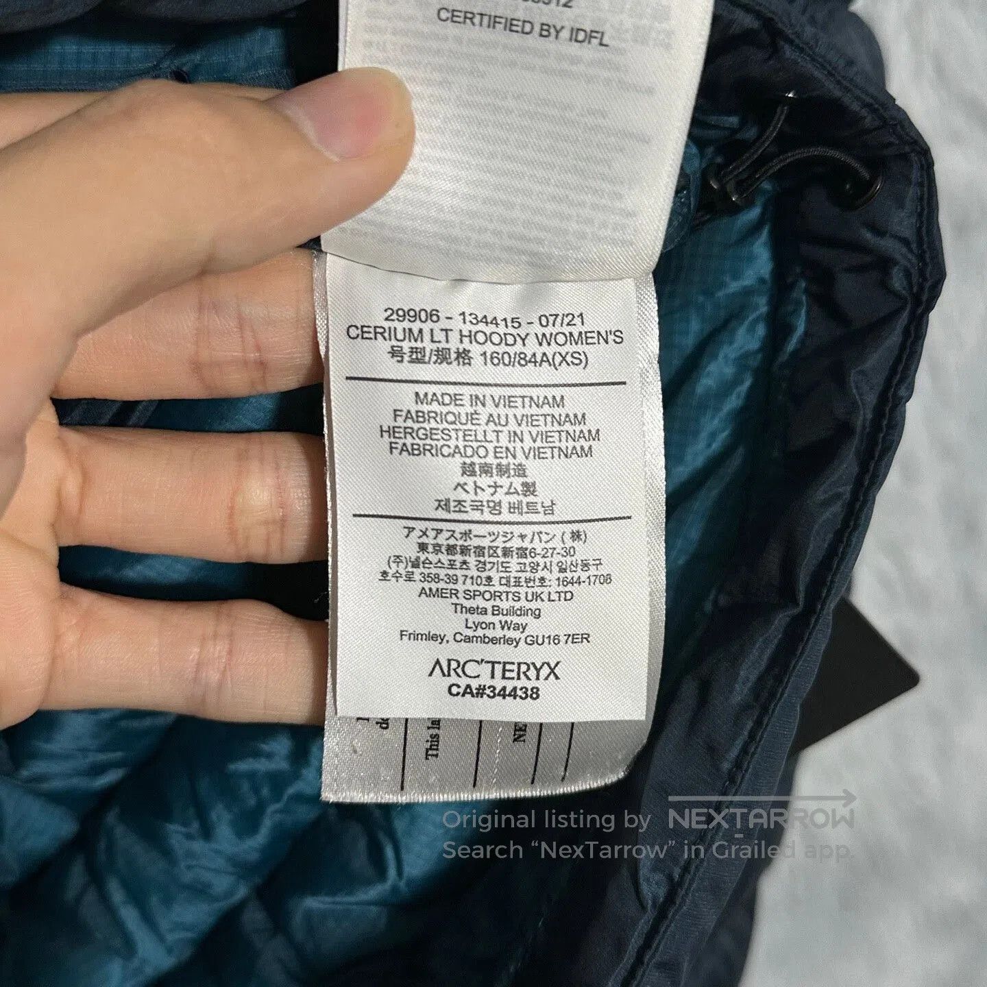 Arc'teryx arcteryx cerium lt hoody jacket in blue. Size US XS / EU 42 / 0 - 7 Thumbnail