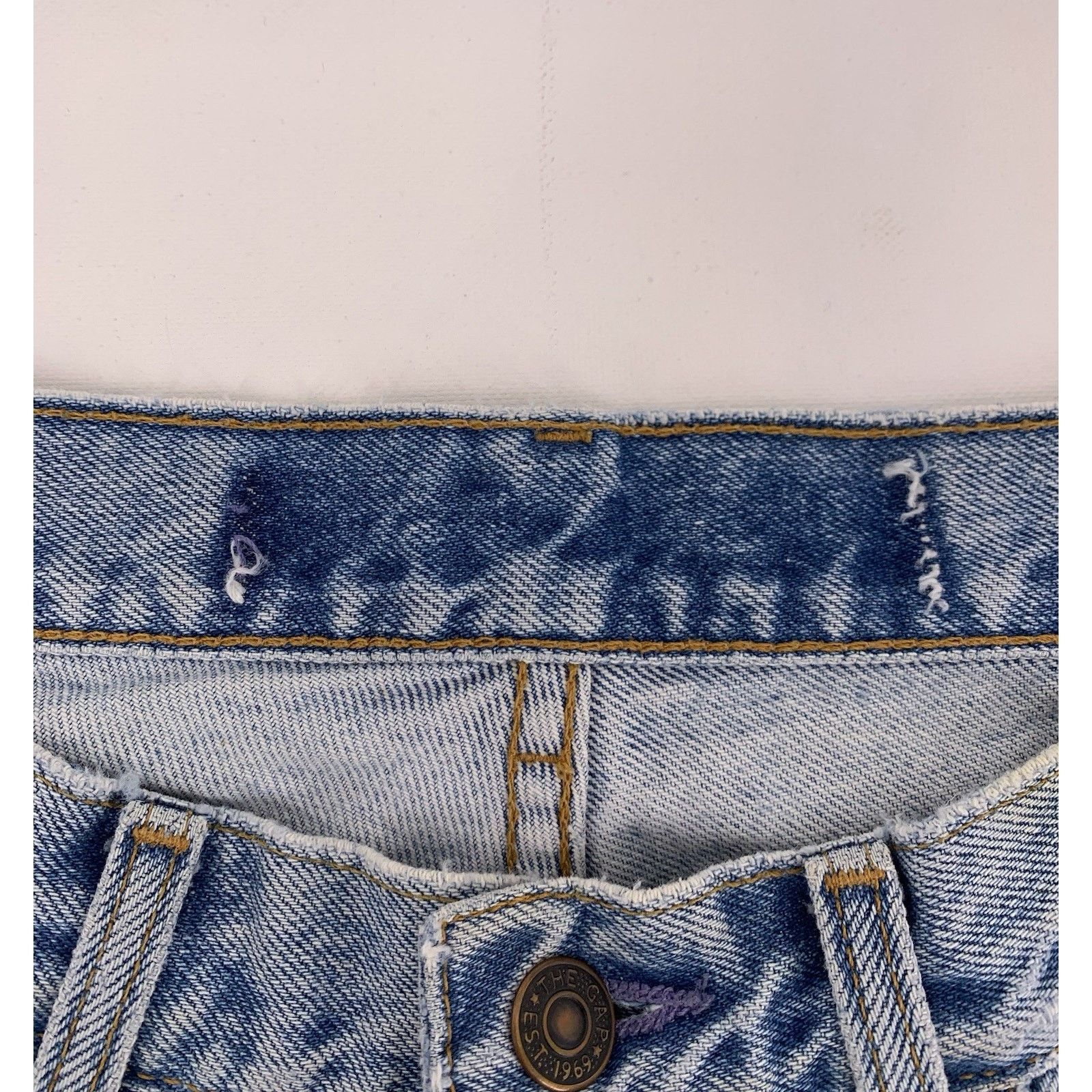 Gap Vintage GAP Blue Jeans 32x32 Light Wash USA Made Grunge Size US 32 / EU 48 - 8 Thumbnail