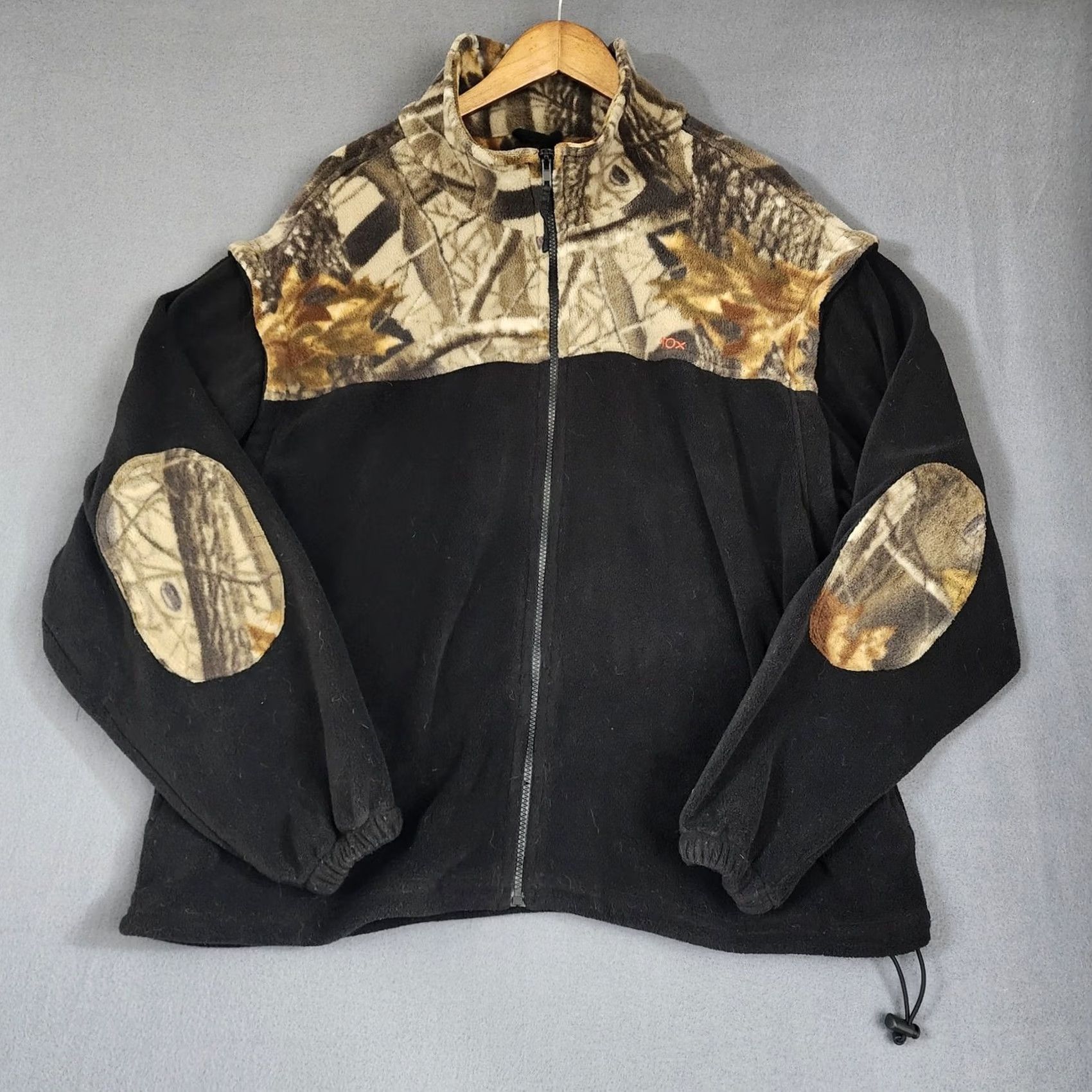 Vintage VINTAGE 10X Mens Camo Fleece Jacket XL Pullover Jacket Camouflage Zipper Broken Zipper Size US XL / EU 56 / 4 - 2 Thumbnail
