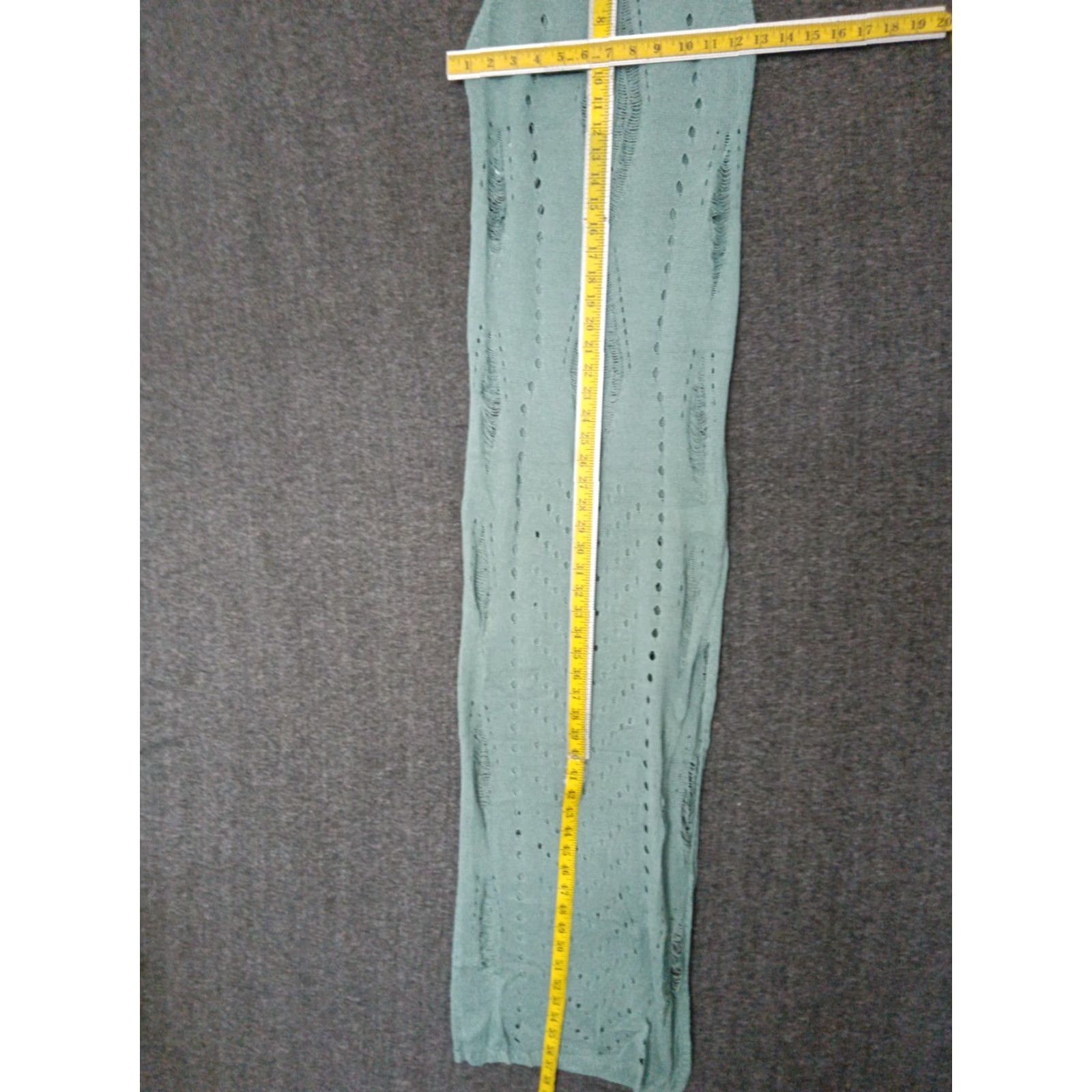 Altea Codigo Crochet Long Knit Dress Color Teal Size S Size S / US 4 / IT 40 - 4 Thumbnail