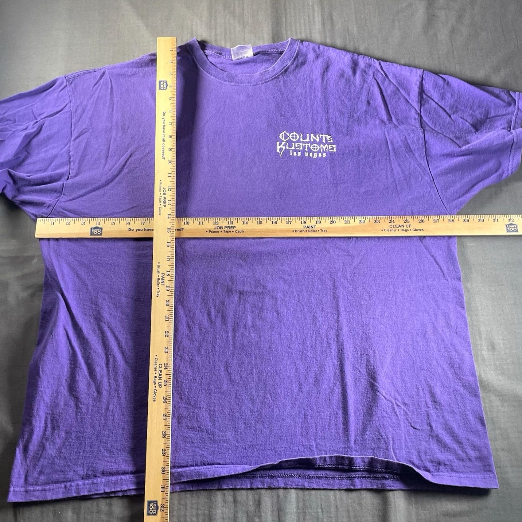 Vintage Counts Kustoms Shirt Men 4XL Purple Skull Graphic Print T-Shirt Cars Vintage No Size US XXL / EU 58 / 5 - 6 Thumbnail