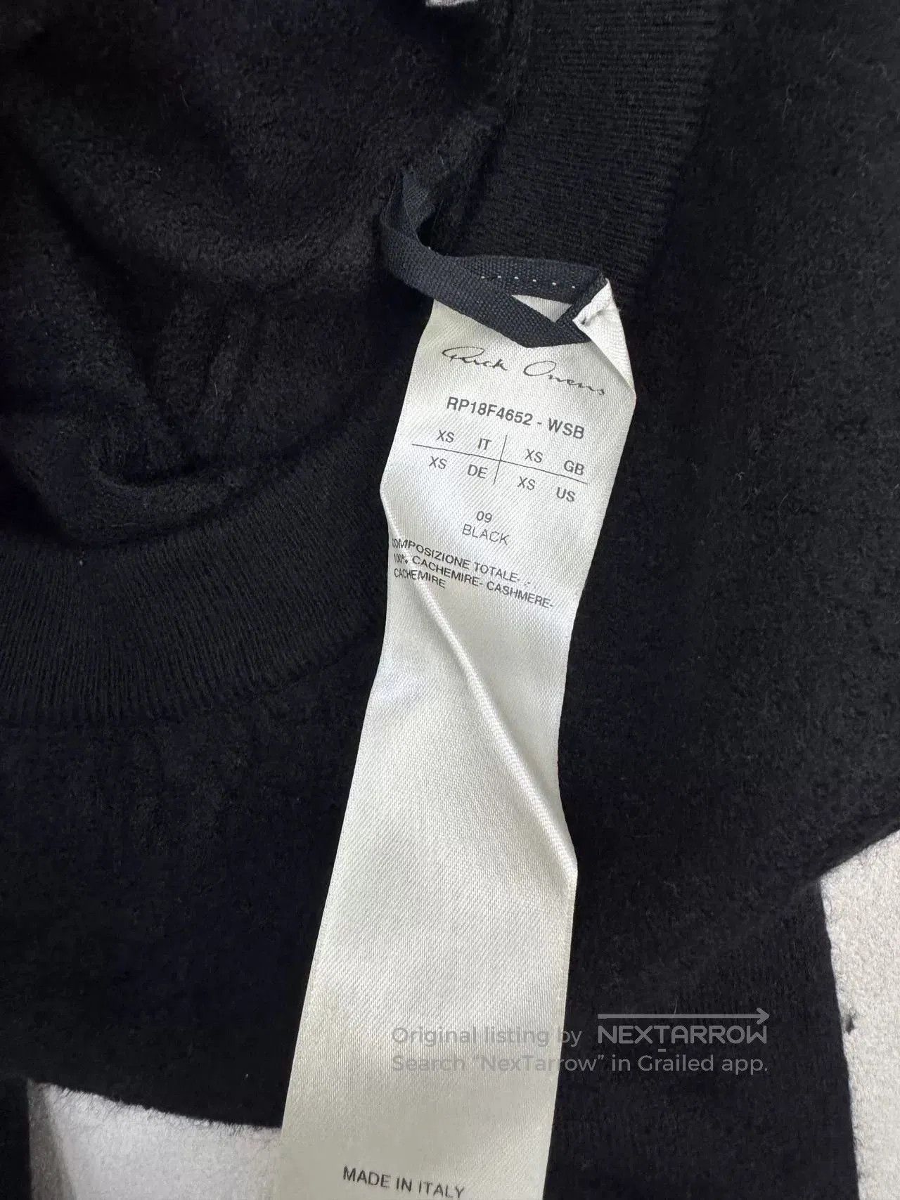 Rick Owens Rick Owens Black Knit Leggings for Women. Size 24" / US 00 / IT 34 - 5 Thumbnail