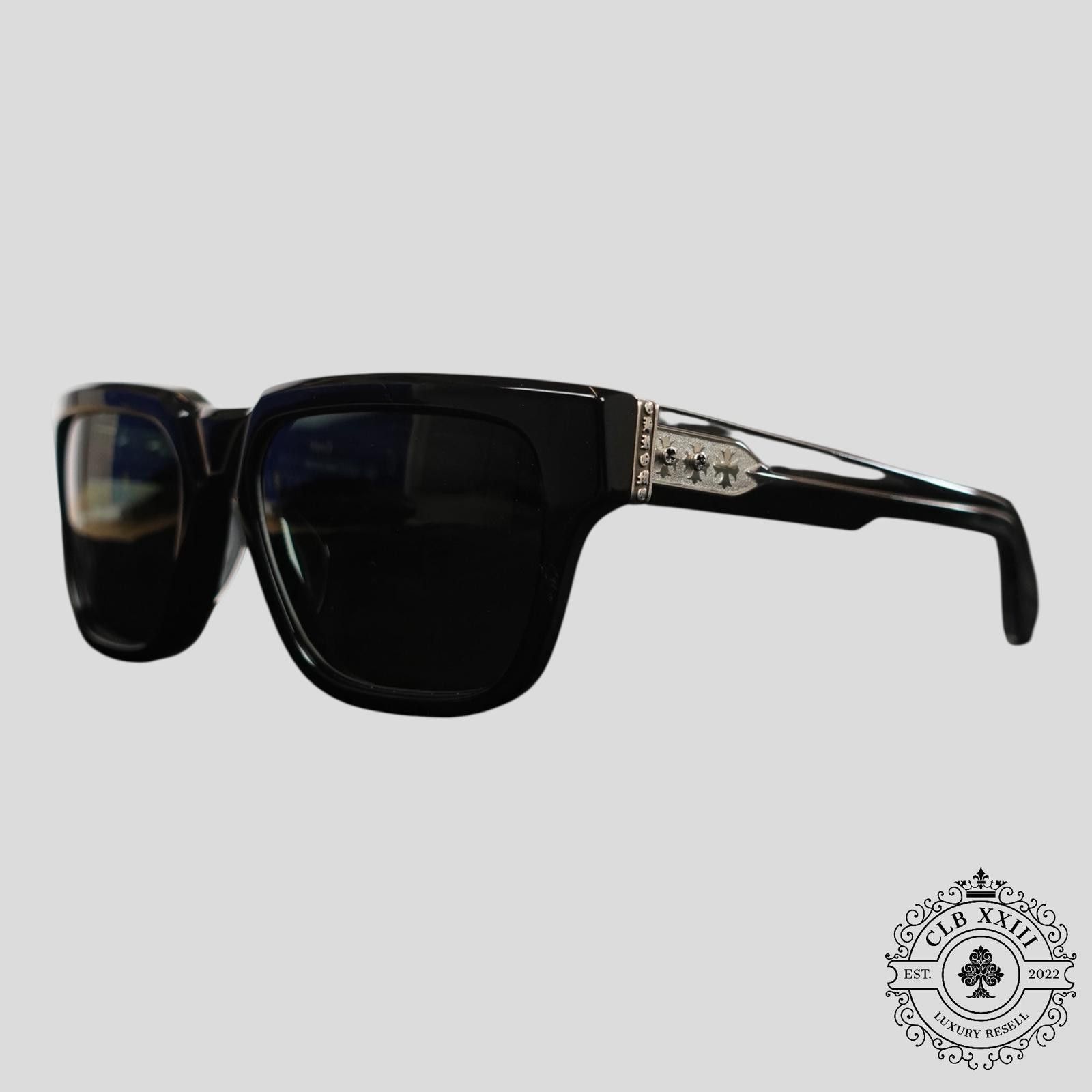 Chrome Hearts Chrome Hearts Midixathrill I Glasses in Black Size ONE SIZE - 1 Thumbnail