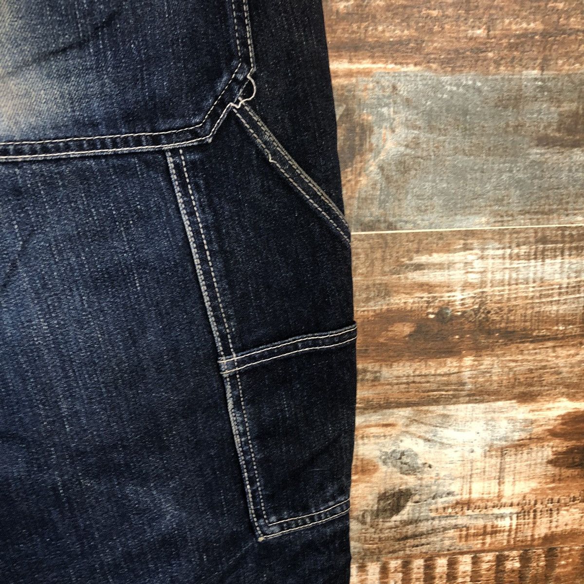 Japanese Brand DL GU Blue faded Denim jeans vintage Pants #C009 Size US 35 - 17 Thumbnail