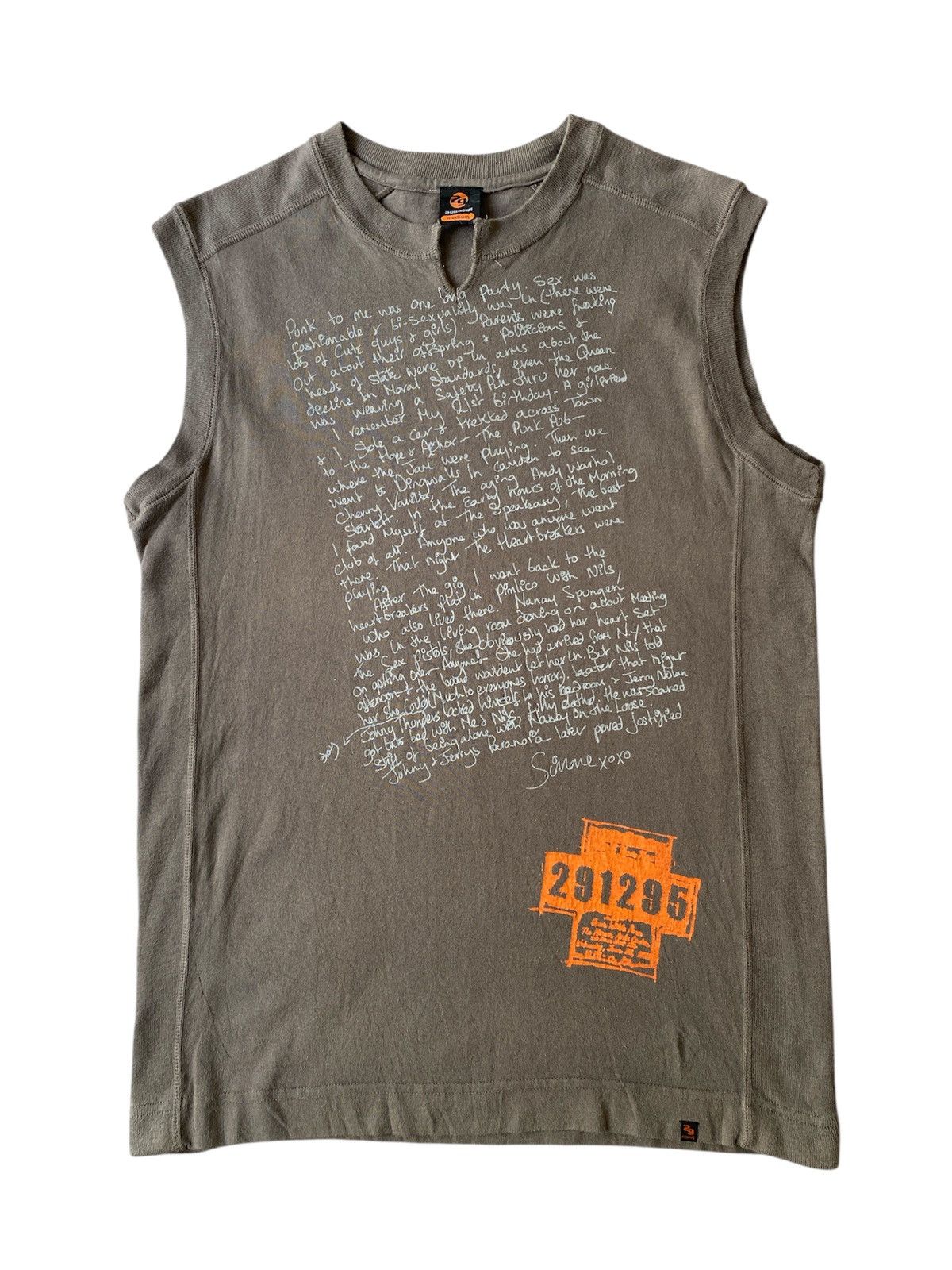 291295=Homme 295291=Homme Japan Poem Design Sleeveless Shirt Size US M / EU 48-50 / 2 - 1 Thumbnail