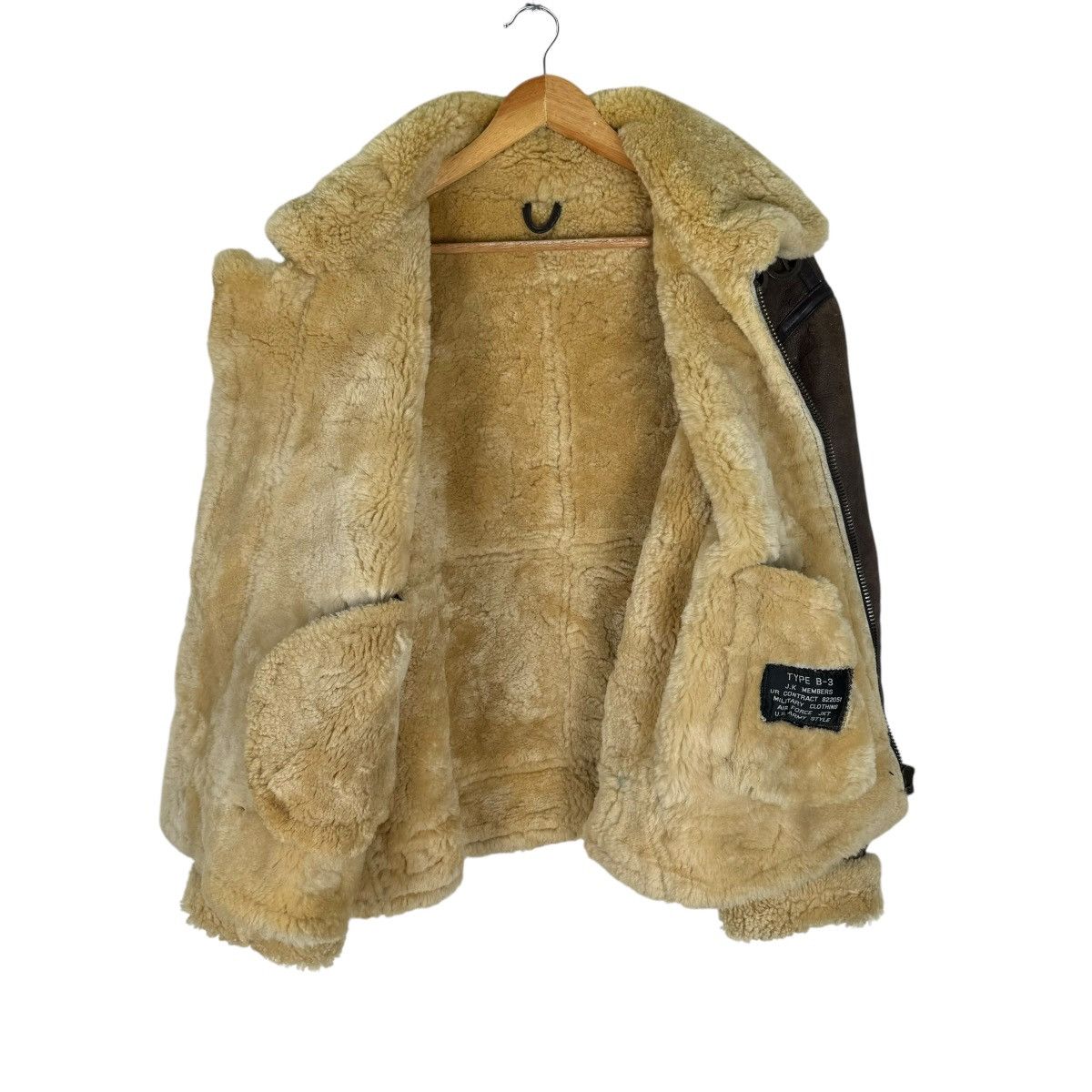 Other ❄️JKT TYPE B3 SHEEPSKIN SHEARLING AVIATOR LEATHER JACKET Size US L / EU 52-54 / 3 - 8 Thumbnail
