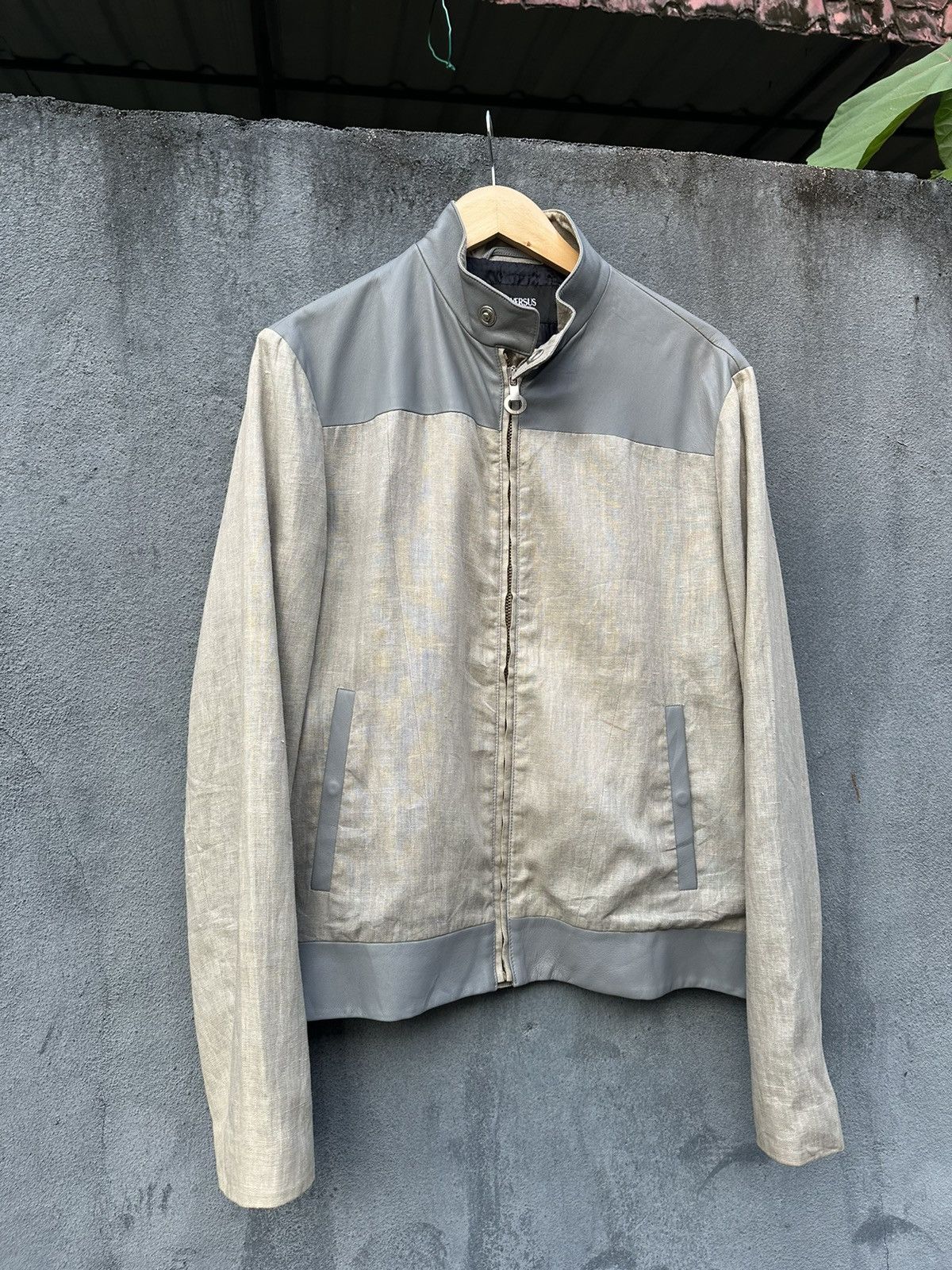 Versace 👹Versus Versace Wool Bomber Jacket Size US M / EU 48-50 / 2 - 3 Thumbnail