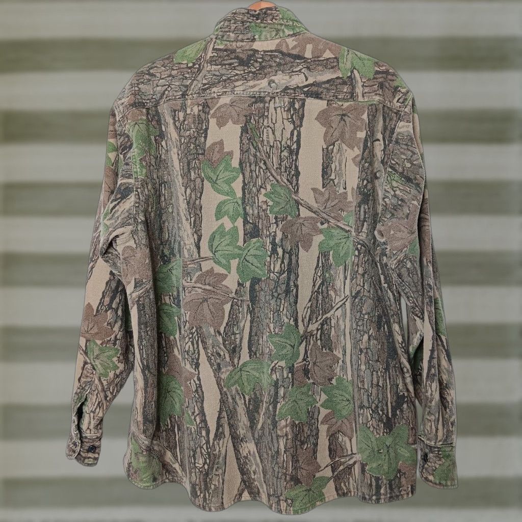 Vintage VINTAGE Winchester Hunting Shirt Men XL Long Sleeve Tree Camo Chamois Flannel Size US XL / EU 56 / 4 - 1 Thumbnail