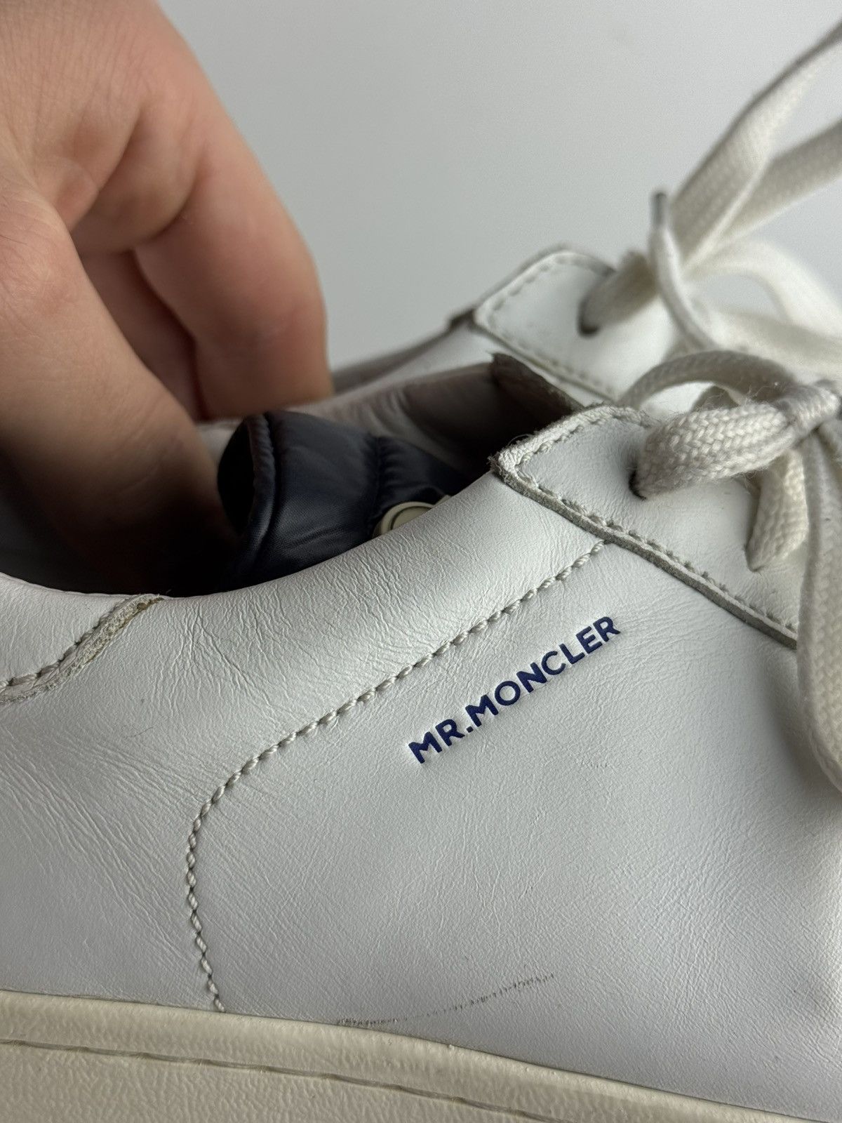 Moncler Moncler Angeline Leather Sneakers White Size US 7 / EU 40 - 17 Thumbnail