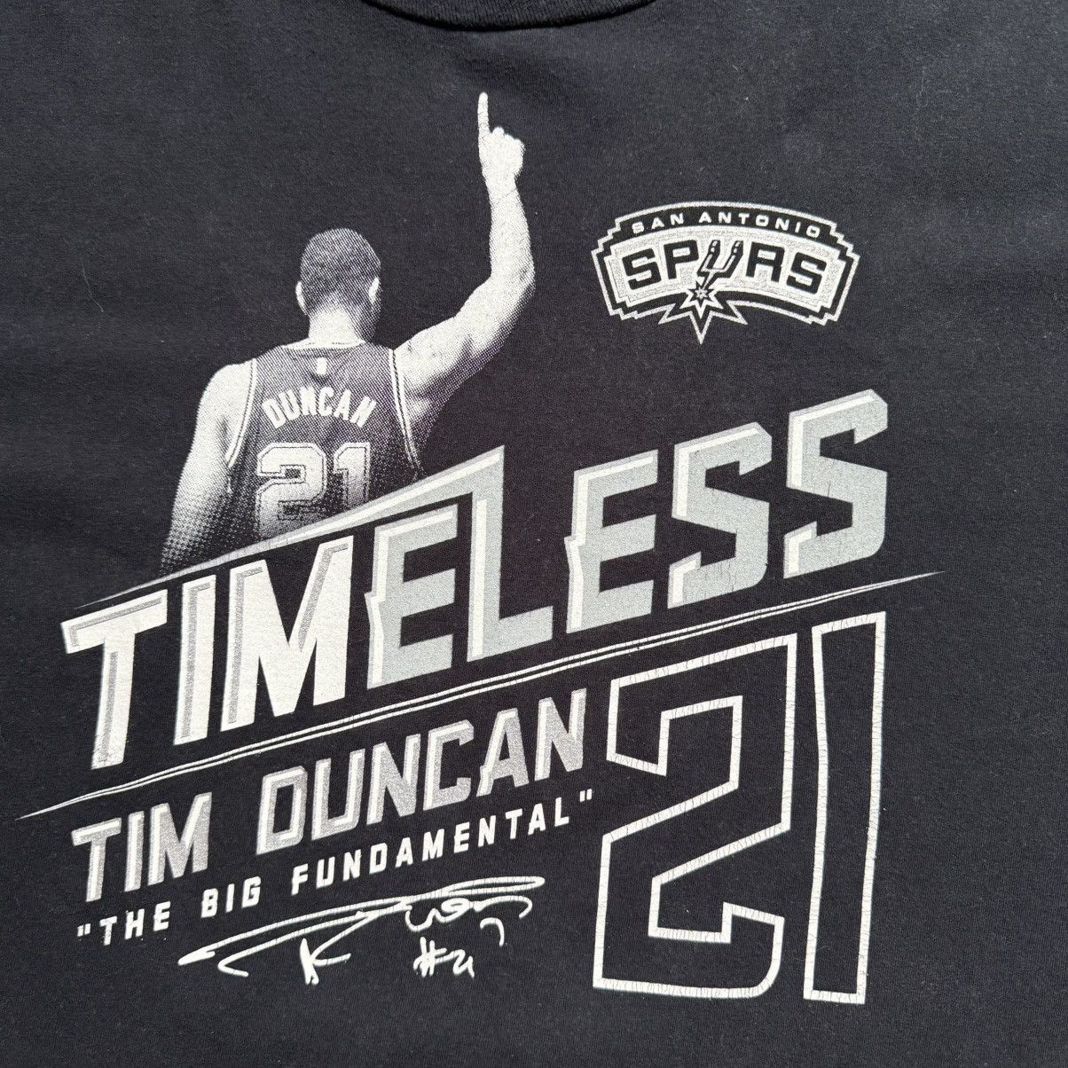 NBA Tim Duncan “The Big Fundamental” Career Resume Tee Size US XXL / EU 58 / 5 - 5 Thumbnail