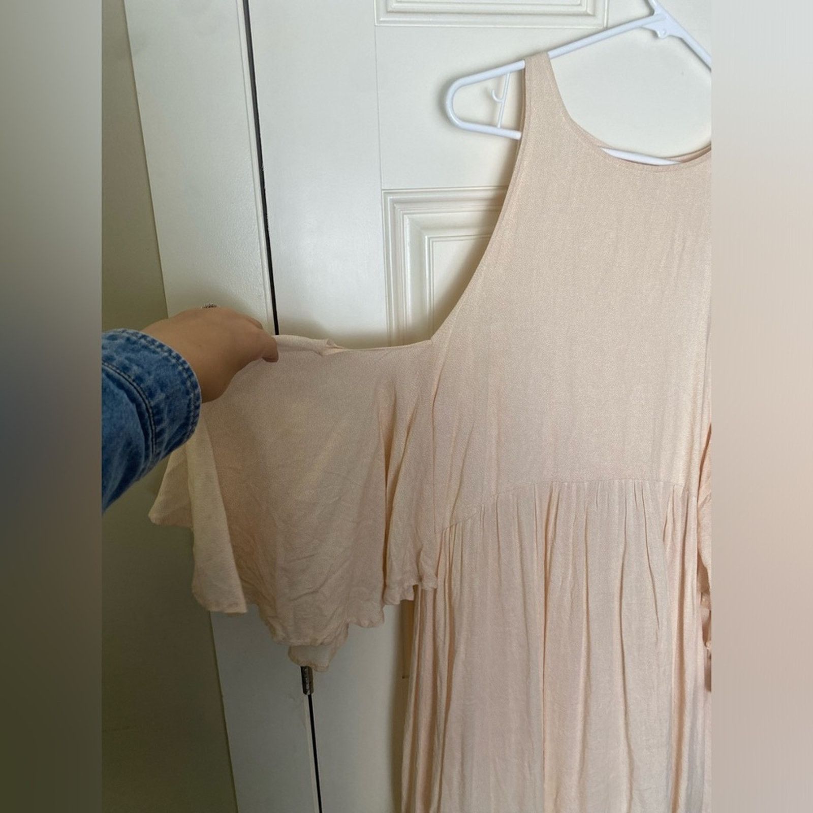 Other Indah Cigalle Rayon Off Shoulders Maxi Dress Front Slits M/L Size M / US 6-8 / IT 42-44 - 5 Thumbnail