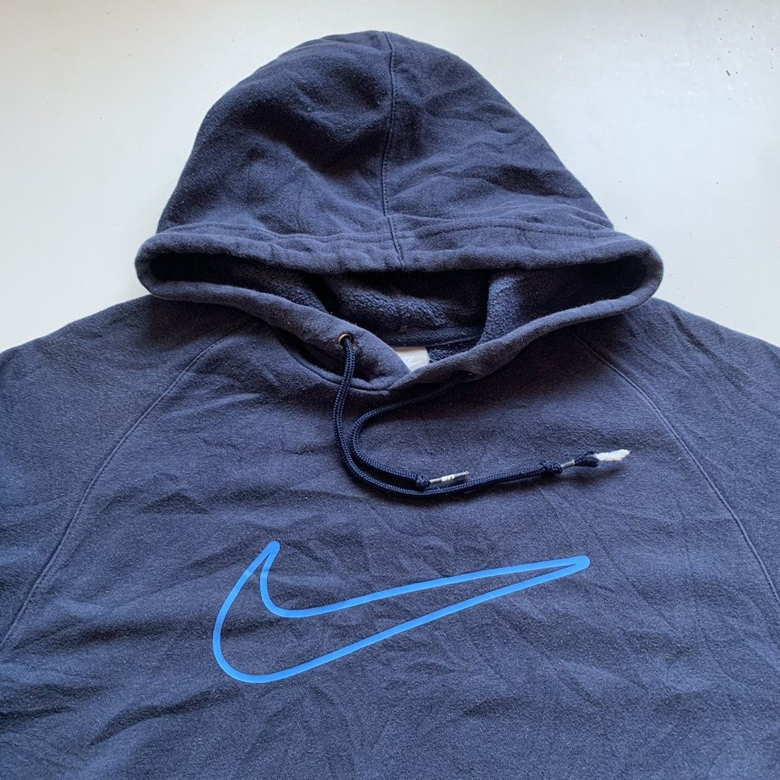 Nike Vintage Nike Sportswear Swoosh Graphic Hoodie Medium Navy Size US M / EU 48-50 / 2 - 2 Thumbnail