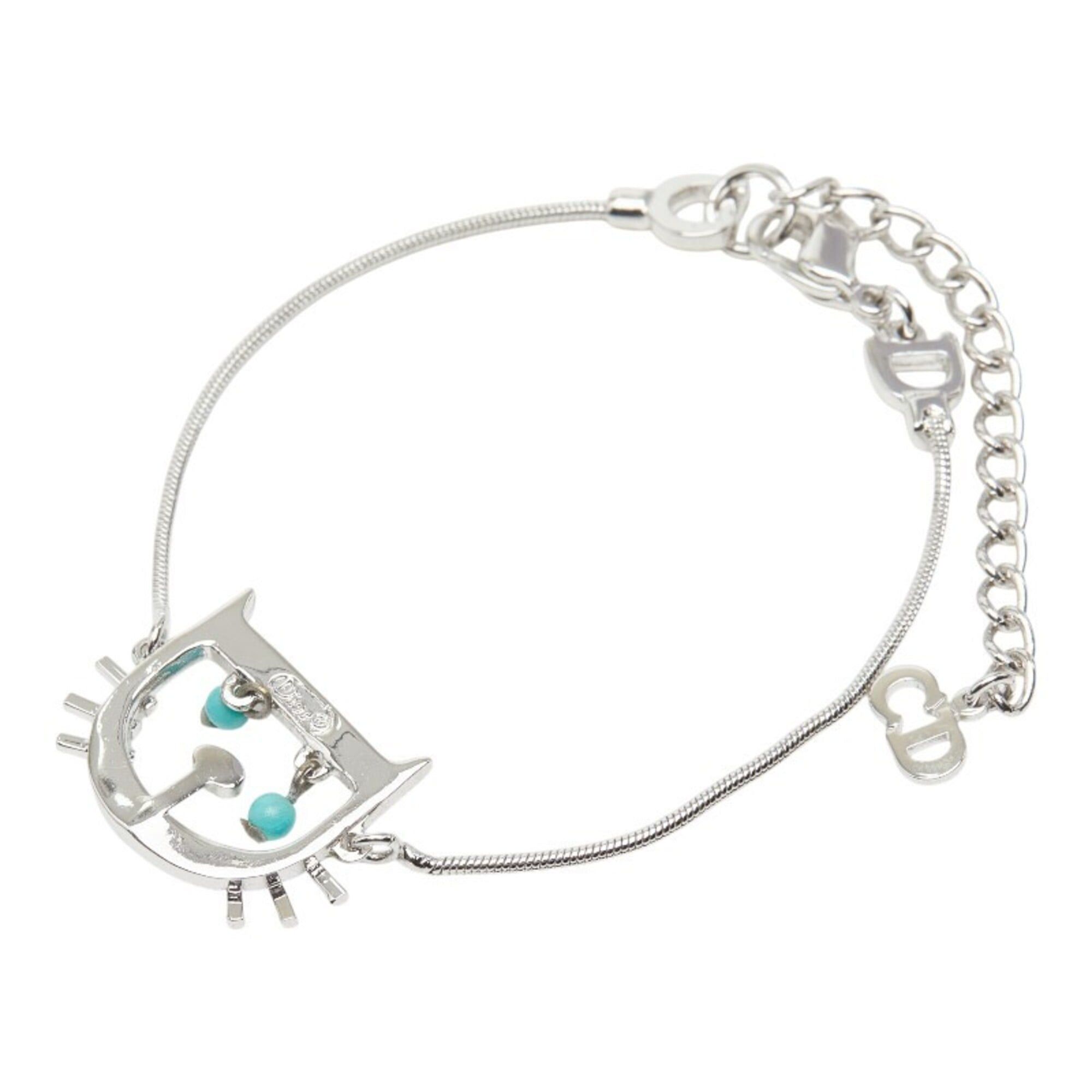 Dior Christian Dior Dior Heart Bracelet Crystal Accessory Women's