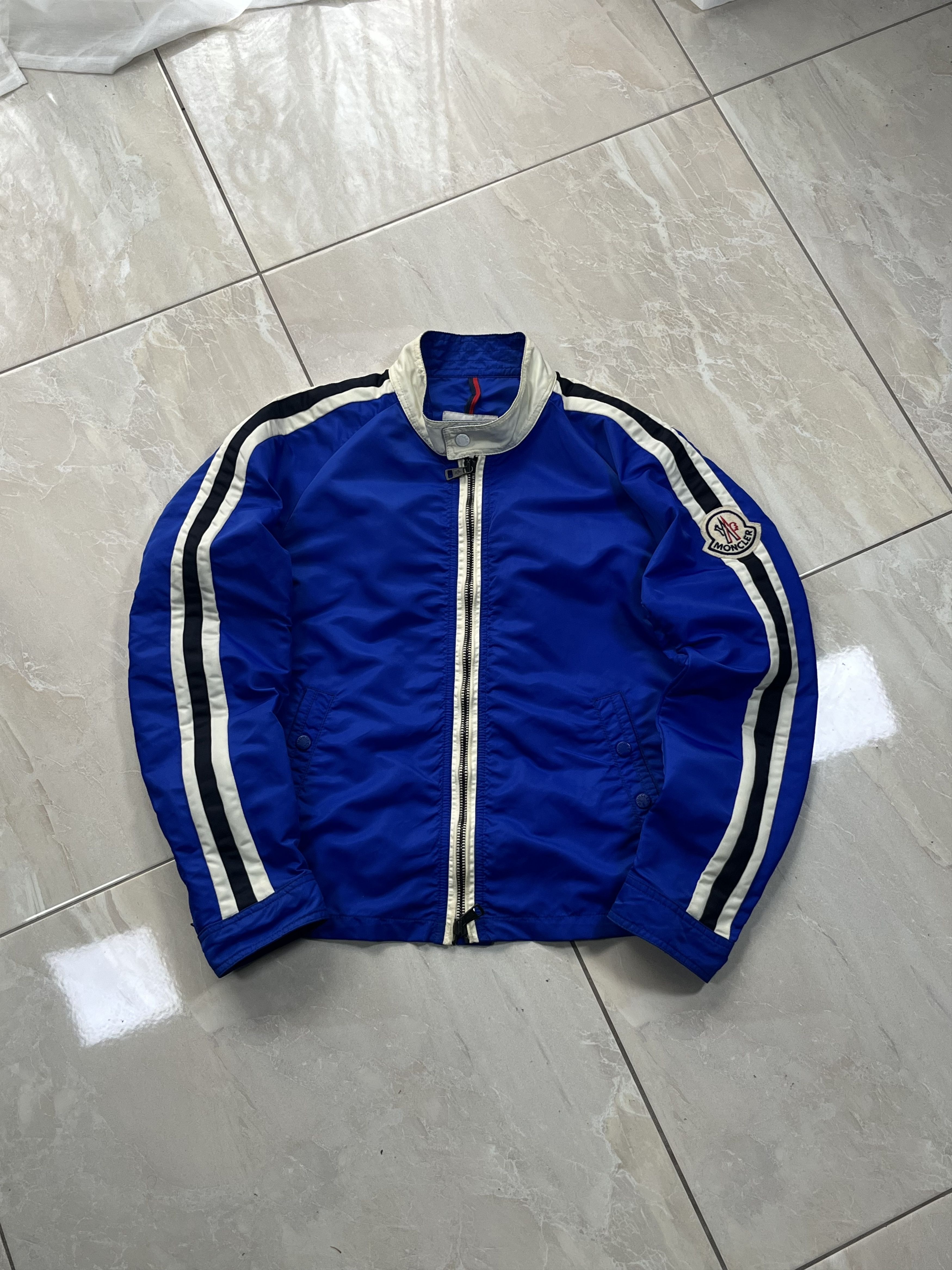 Vintage Motorcycle Jacket Moncler GRAPHITE MADE IN ITALY