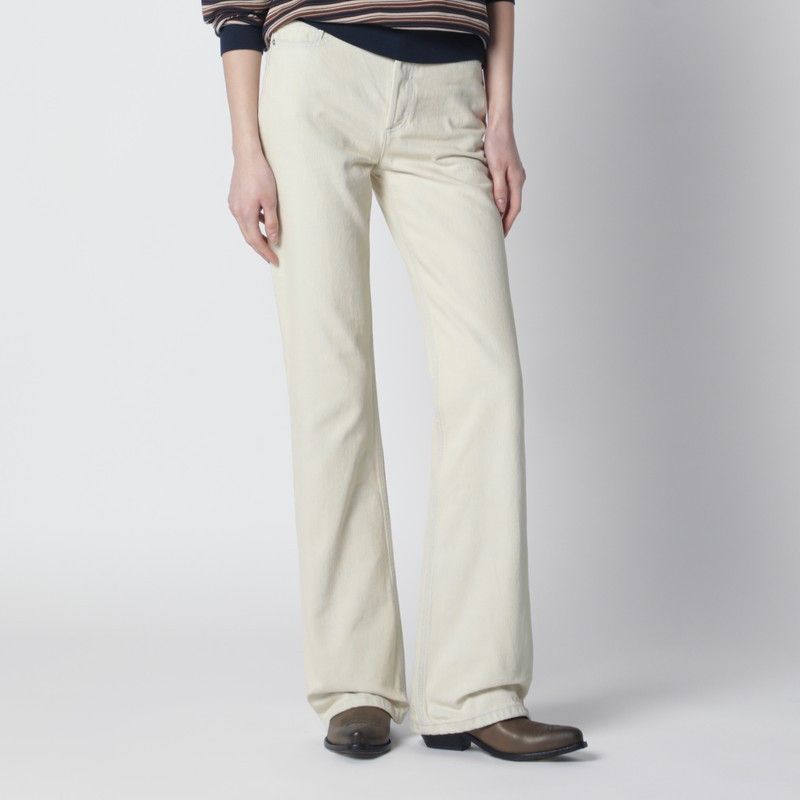 A.P.C. White Jeans With Faded Effect