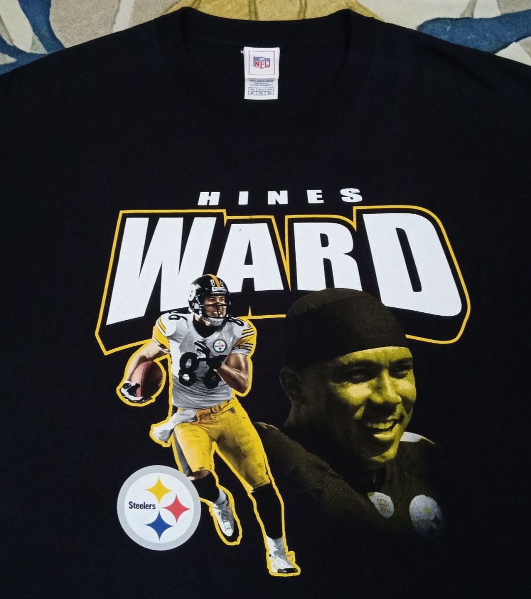 NFL × basketcase gallery Vintage Hines Ward NFL Pittsburgh Steelers T-shirt Size US XL / EU 56 / 4 - 9 Thumbnail