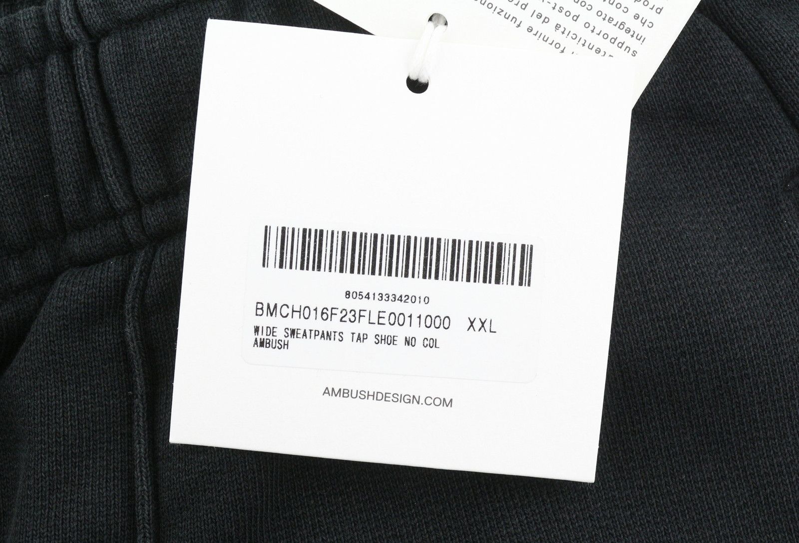 Ambush Design WIDE SWEATPANTS TAP SHOE 2XL Black Straight RRP550 87757 Size US 33 - 9 Thumbnail