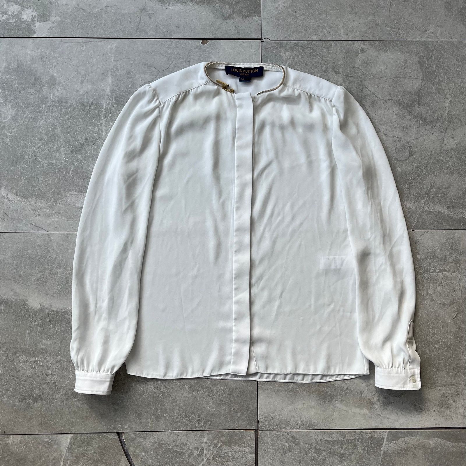 Louis Vuitton Louis Vuitton Uniforms Women’s White Blouse – Size 34 Size M / US 6-8 / IT 42-44 - 1 Thumbnail