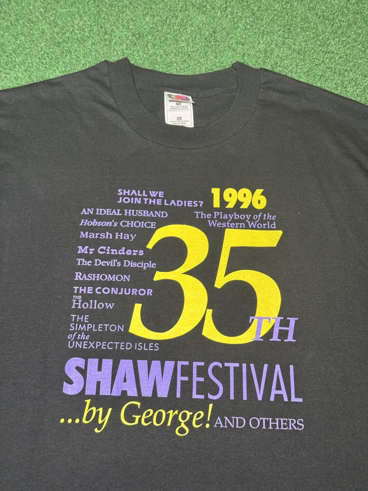 Fruit Of The Loom Shaw Festival Vintage 90s 1996 Playboy Of The West T Shirt Size US XL / EU 56 / 4 - 2 Thumbnail