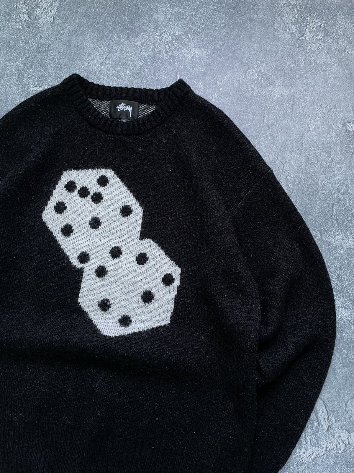 Other Stussy Dice Mohair Knit Sweater Size US XL / EU 56 / 4 - 4 Thumbnail