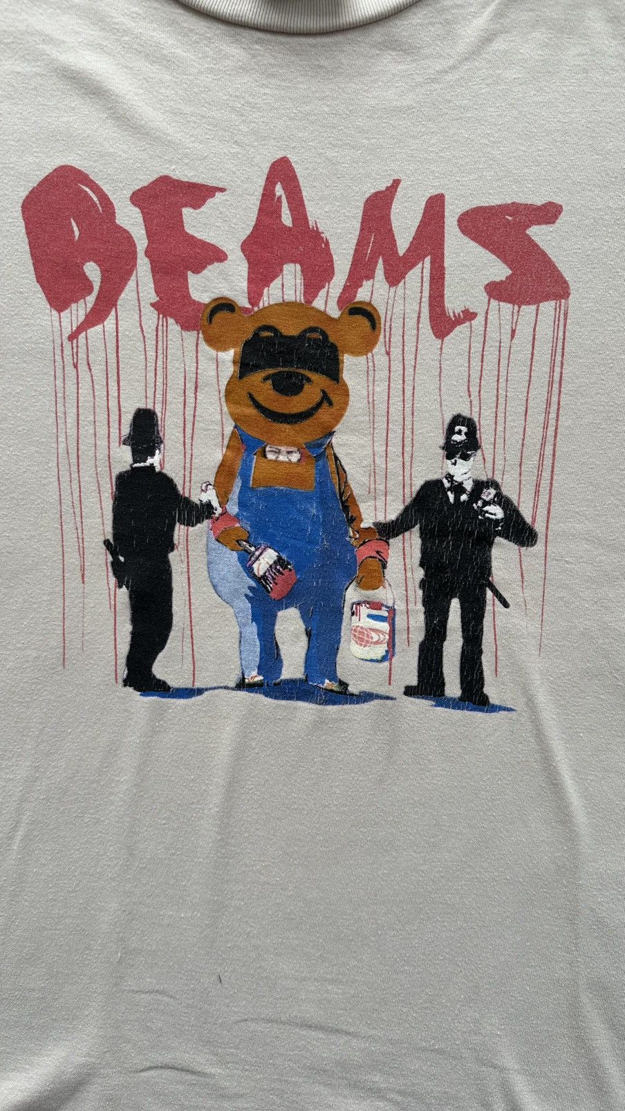Beams Plus × Vintage BEAMS P.O.P.T GOODLUCK FIX PUNK STYLE BAND TEE Size US M / EU 48-50 / 2 - 2 Thumbnail