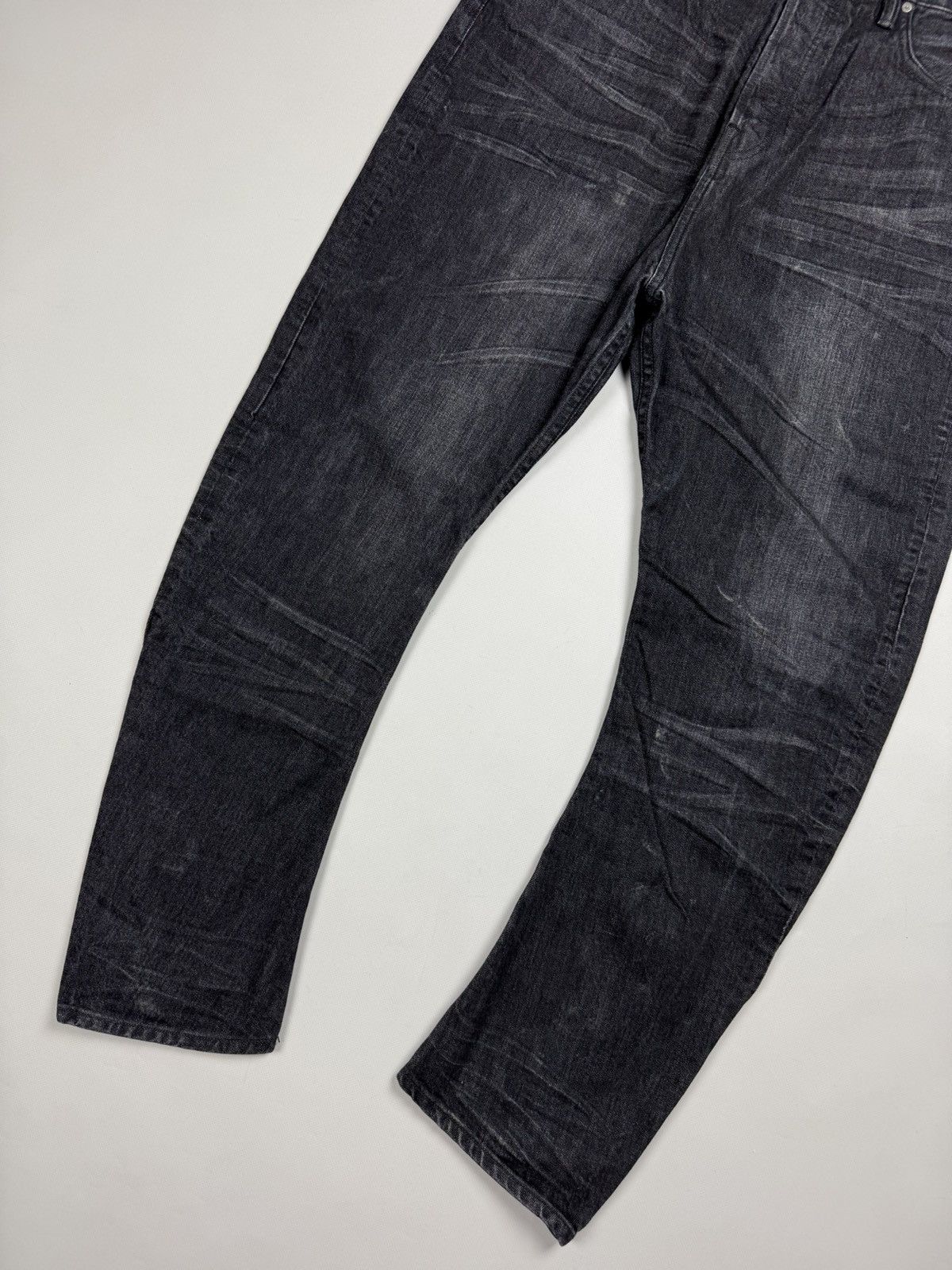 Allsaints × Japanese Brand Allsaints Black NLS Split Men’s Jeans Size 32 Size US 32 / EU 48 - 3 Thumbnail