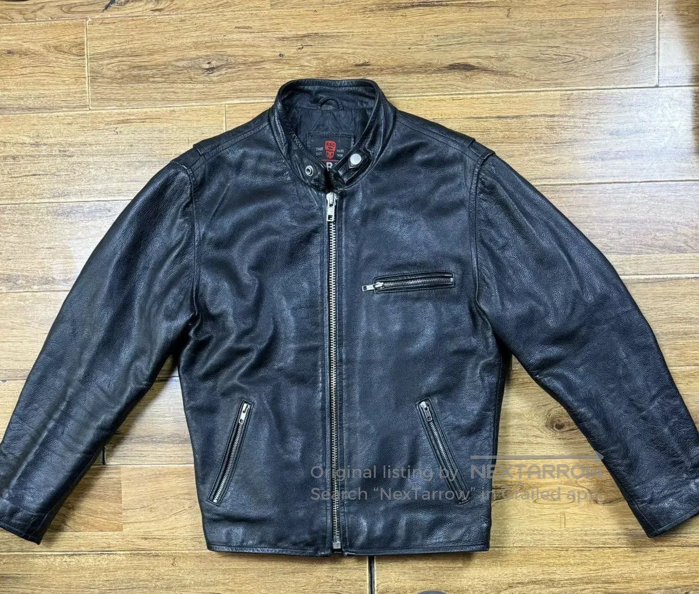 Vintage Vintage American Leather Motorcycle Jacket. Size US L / EU 52-54 / 3 - 1 Thumbnail