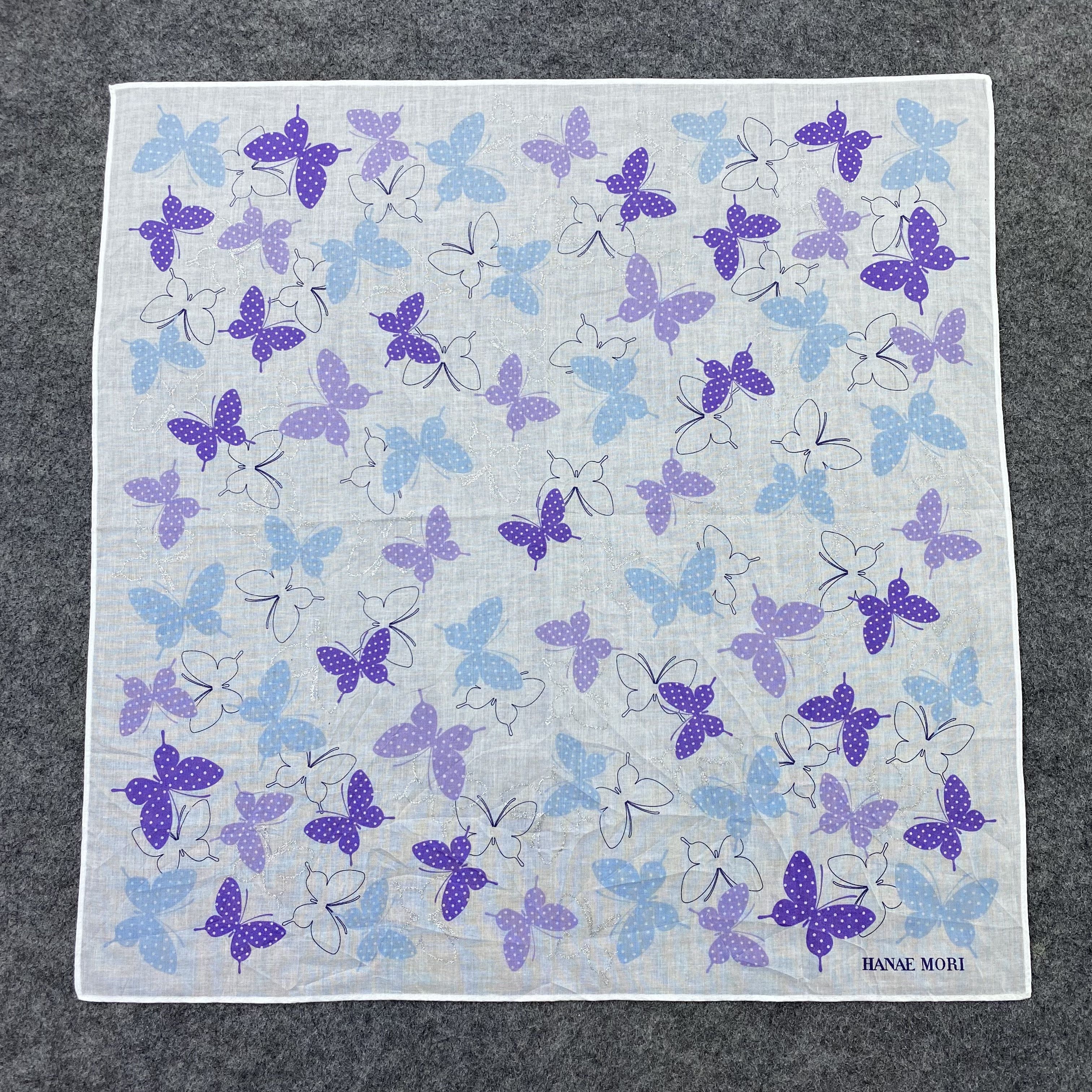 Hanae Mori Hanae Mori Handkerchief Neckerchief Bandana-B1625 Size ONE SIZE - 3 Thumbnail