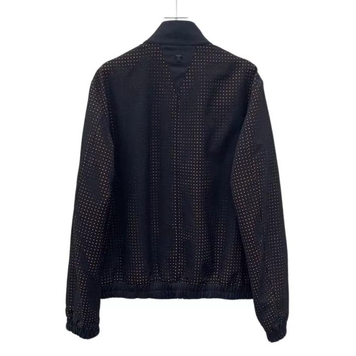 Versace Versace Color-blocked cut-out mesh zippered long-sleeved j Size L / US 10 / IT 46 - 2 Thumbnail