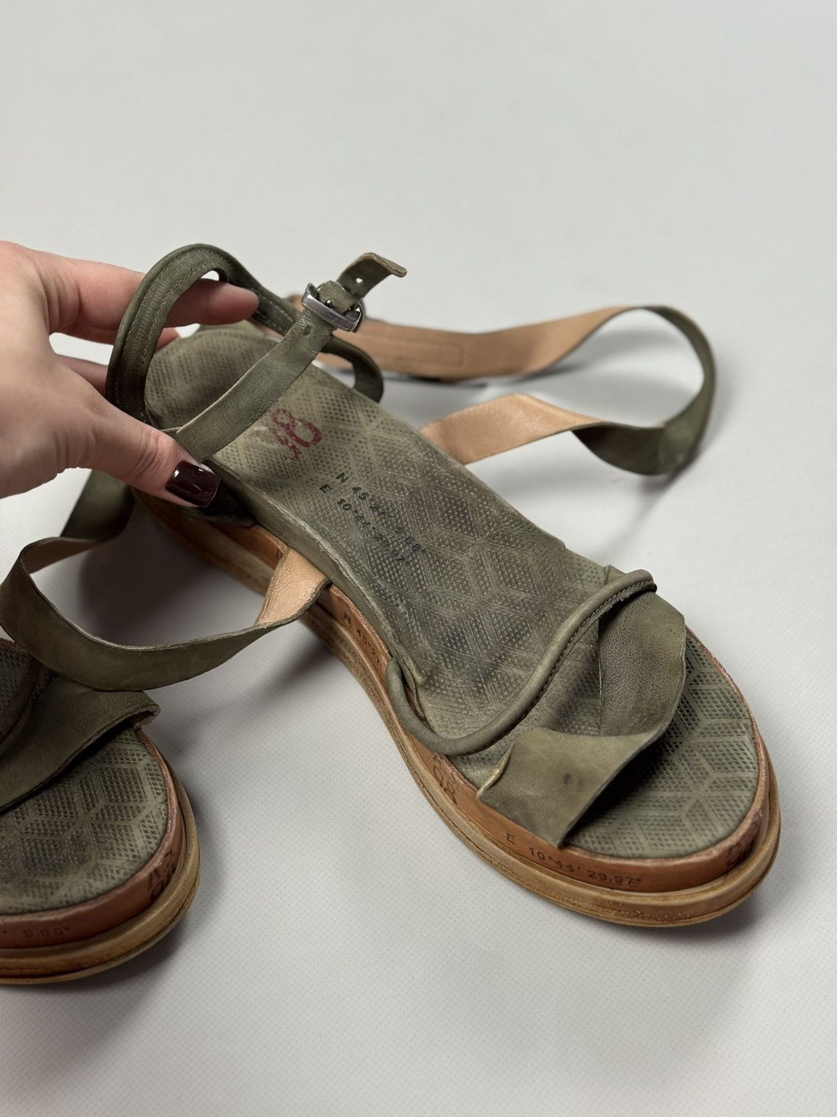 A.S.98 A.S. 98 Airstep Lagos Leather Strappy Platform Sandals Size US 11 / IT 41 - 10 Thumbnail