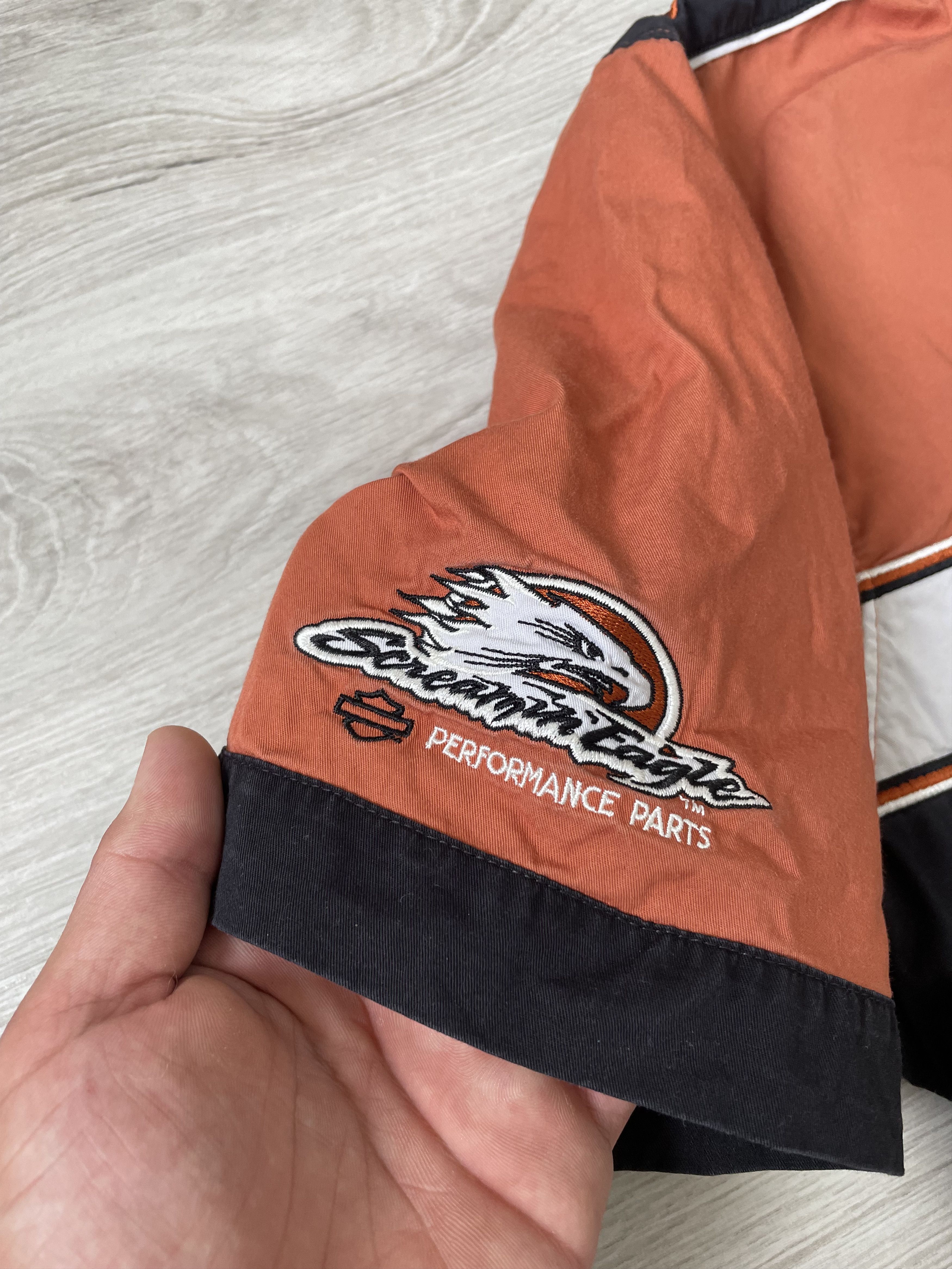 Harley Davidson × Japanese Brand × Vintage Vintage Men's Polo Harley Davidson up Shirt Size US XXL / EU 58 / 5 - 7 Thumbnail
