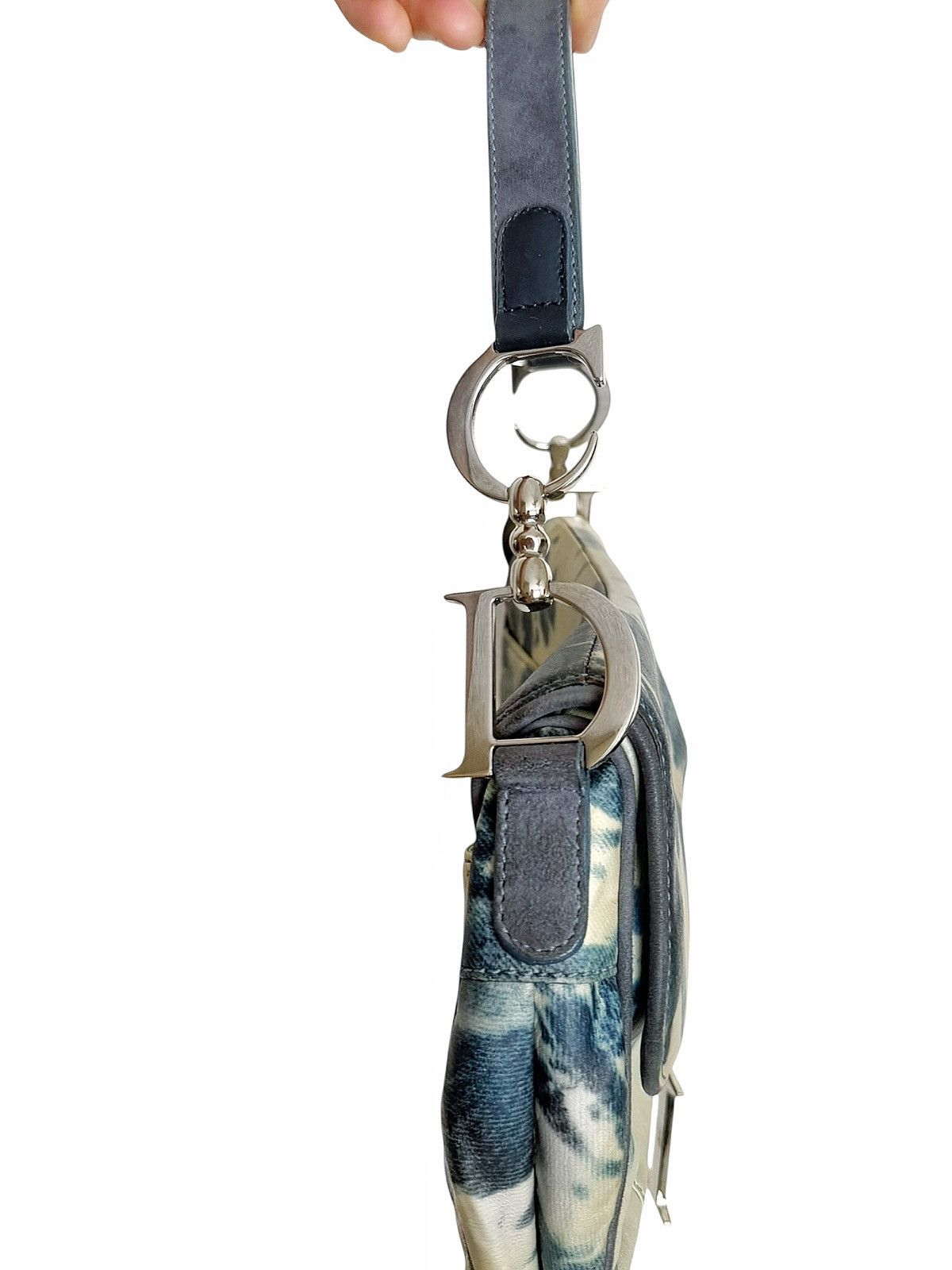Dior Galliano Tie Dye Trompe L’oeil Saddle Bag Size ONE SIZE - 6 Thumbnail