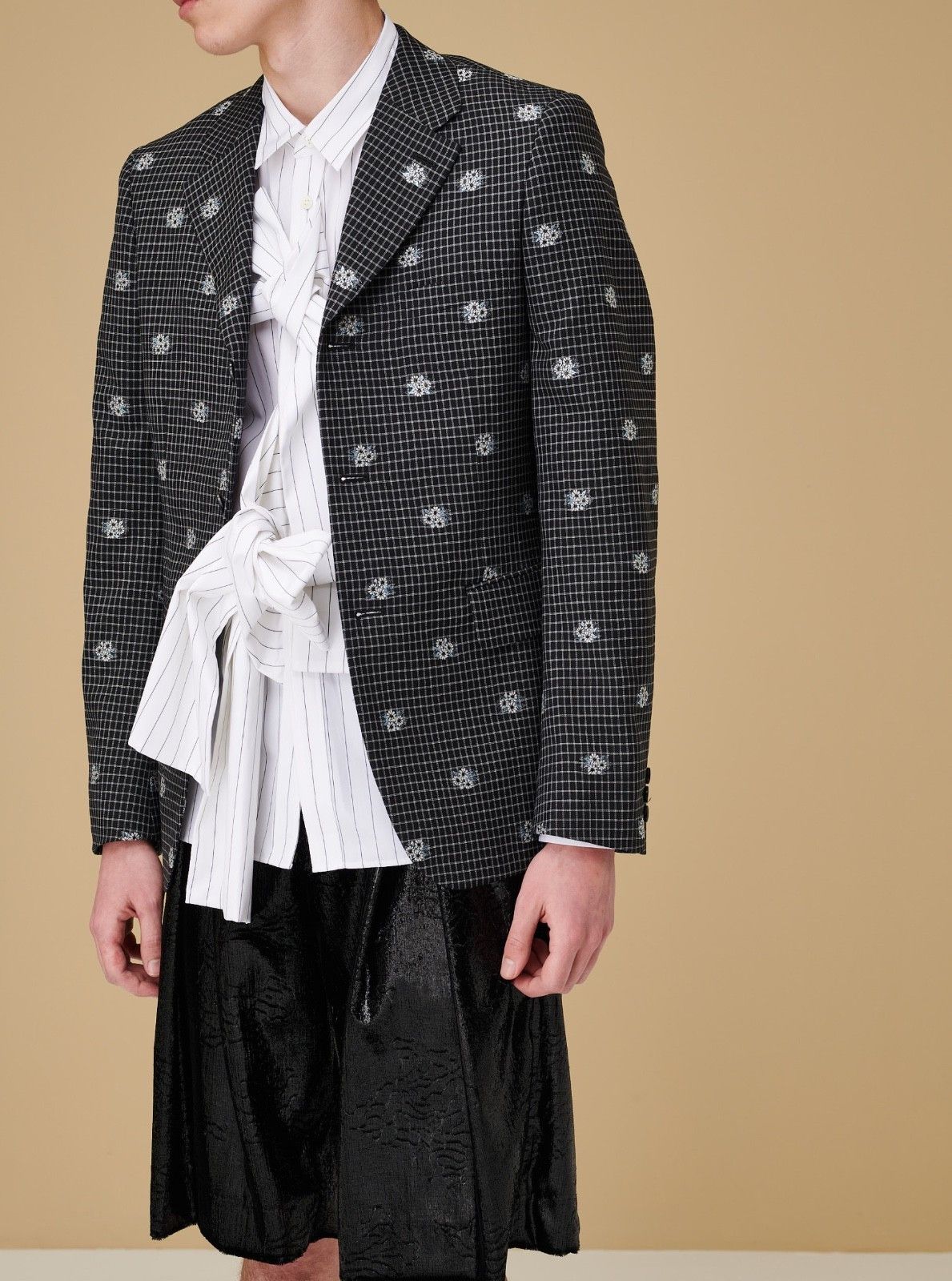 CDG Homme Plus SS25 Floral Embroidered Blazer NWT