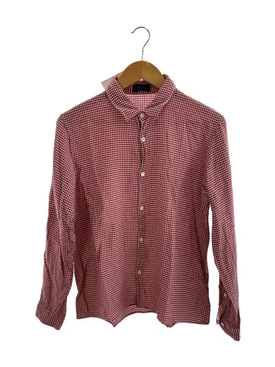 Undercover Check Cotton Long Sleeve Shirt Red
