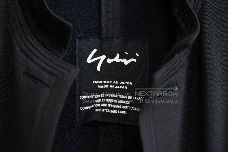 Yohji Yamamoto Nylon Blend Jacket Without Buttons