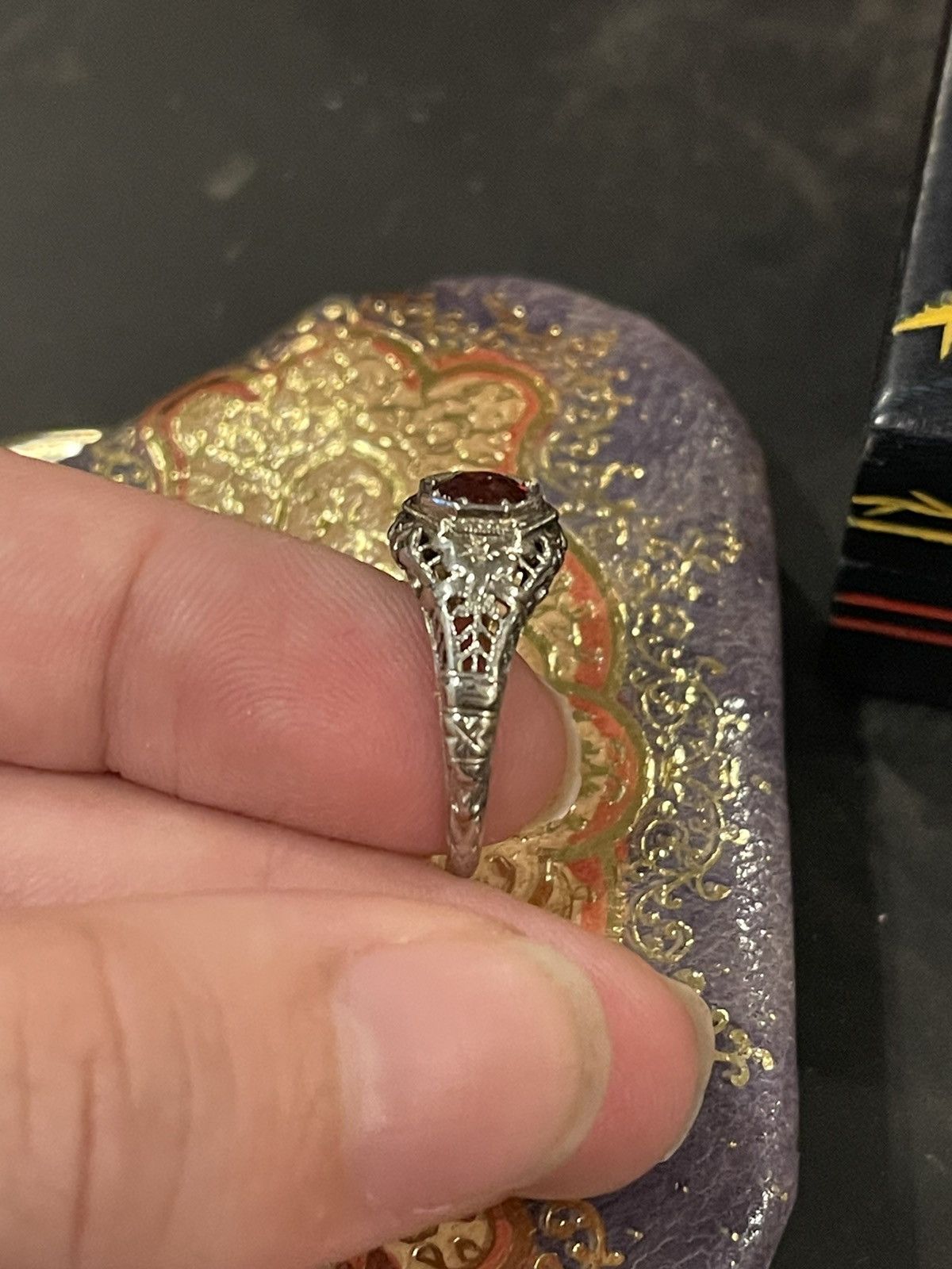 Vintage Vintage Victorian 18k gold Ruby ring Size ONE SIZE - 3 Thumbnail