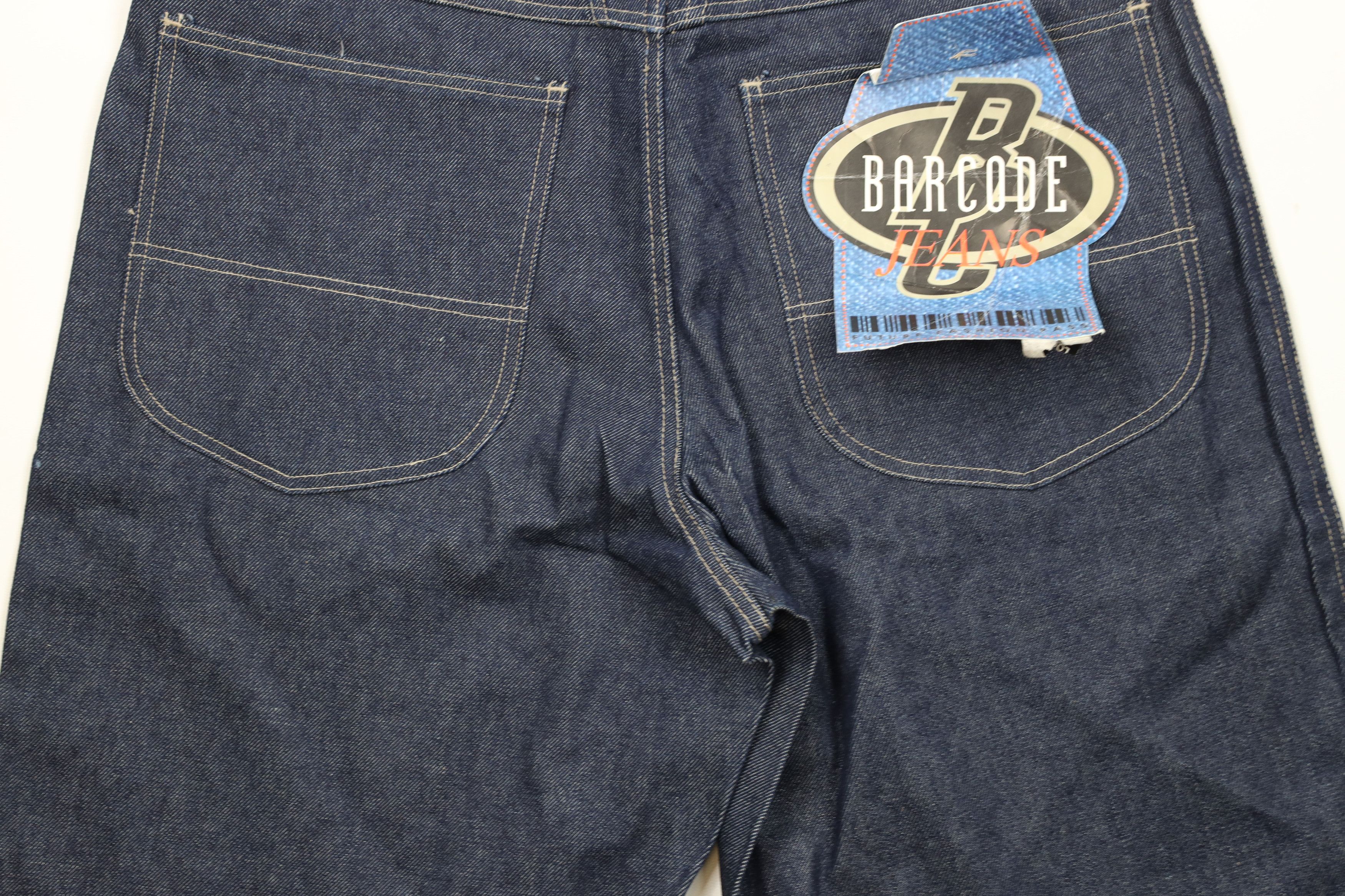 Vintage Deadstock Vintage 90s Y2K Streetwear Denim Cargo Shorts Blue Size US 36 / EU 52 - 11 Thumbnail