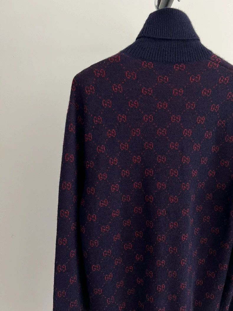 Gucci Gucci Old flower full-print turtleneck sweater knitwear 250 Size US XS / EU 42 / 0 - 4 Thumbnail