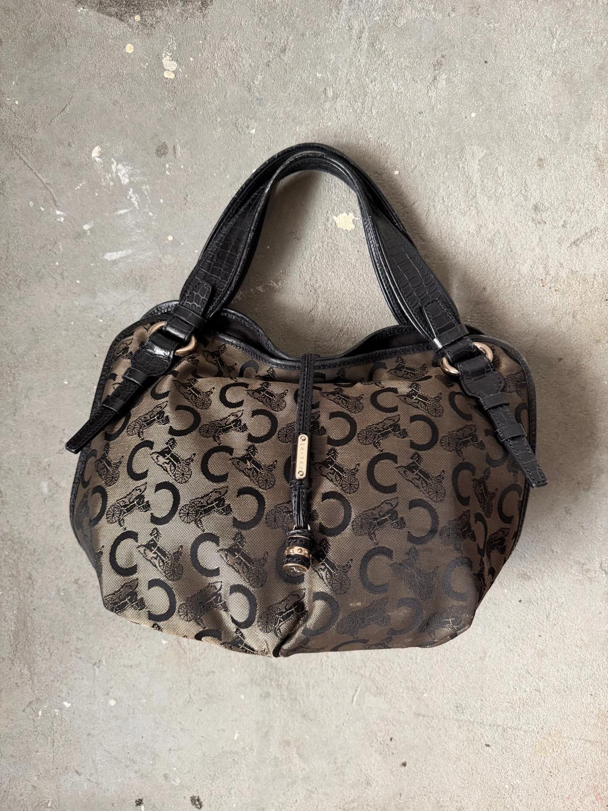 Celine Celine Horse Carriage Bittersweet Shoulder Bag Black/Grey Size ONE SIZE - 1 Thumbnail