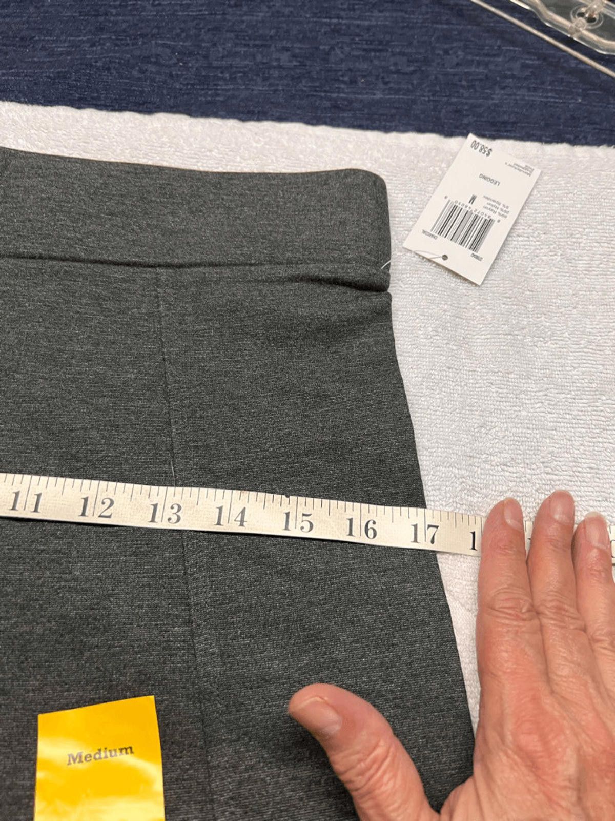 Designer Philosophy Gray Legging Sz M NWT Size 32" / US 10 / IT 46 - 9 Thumbnail