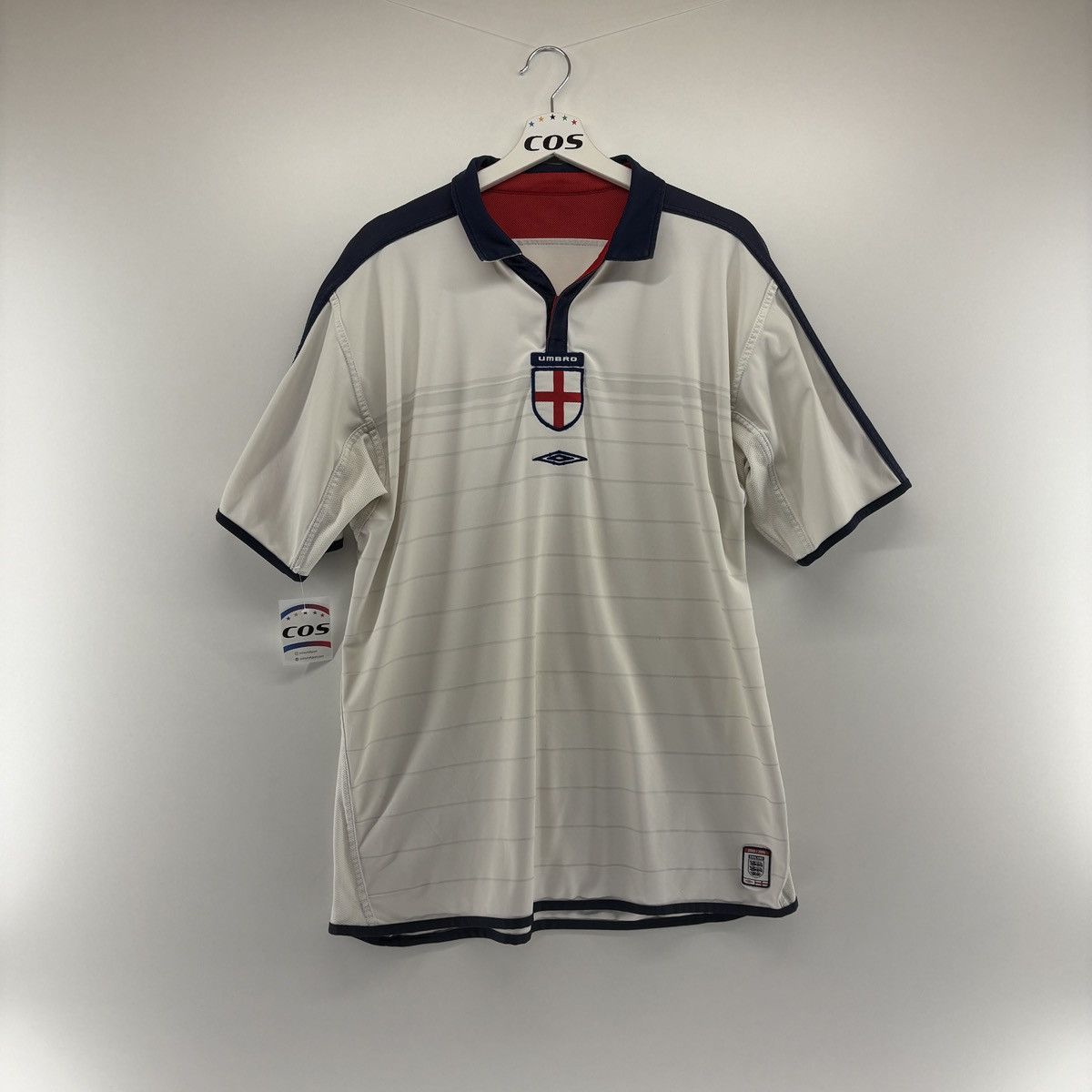 Umbro England 2004 Home Reversible Kit Soccer Football Jersey Size US XL / EU 56 / 4 - 6 Thumbnail