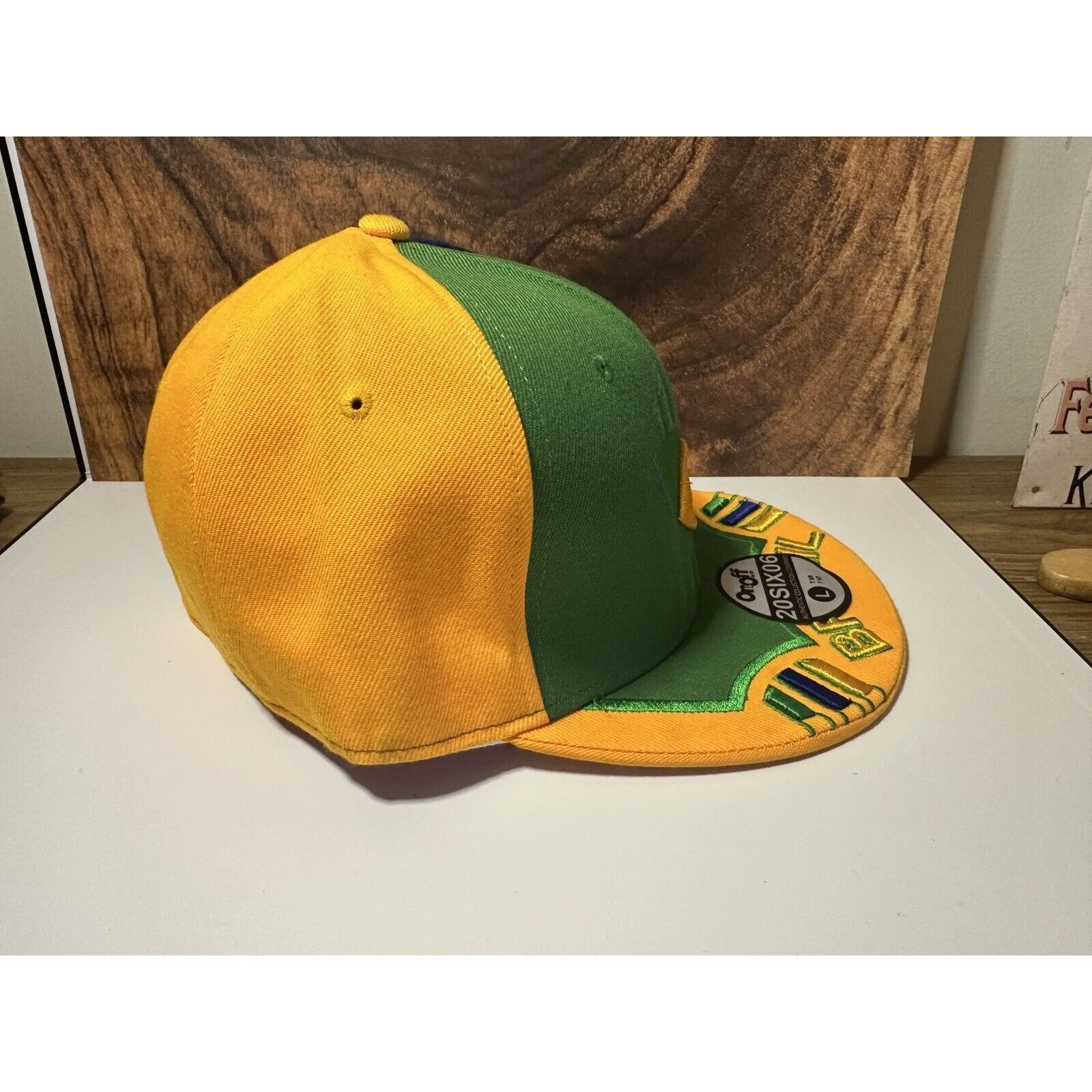 Other Brazil Embroidered Cap Hat On&off by XO. 20SIX06 Wool. 7 3/8 Size ONE SIZE - 3 Thumbnail